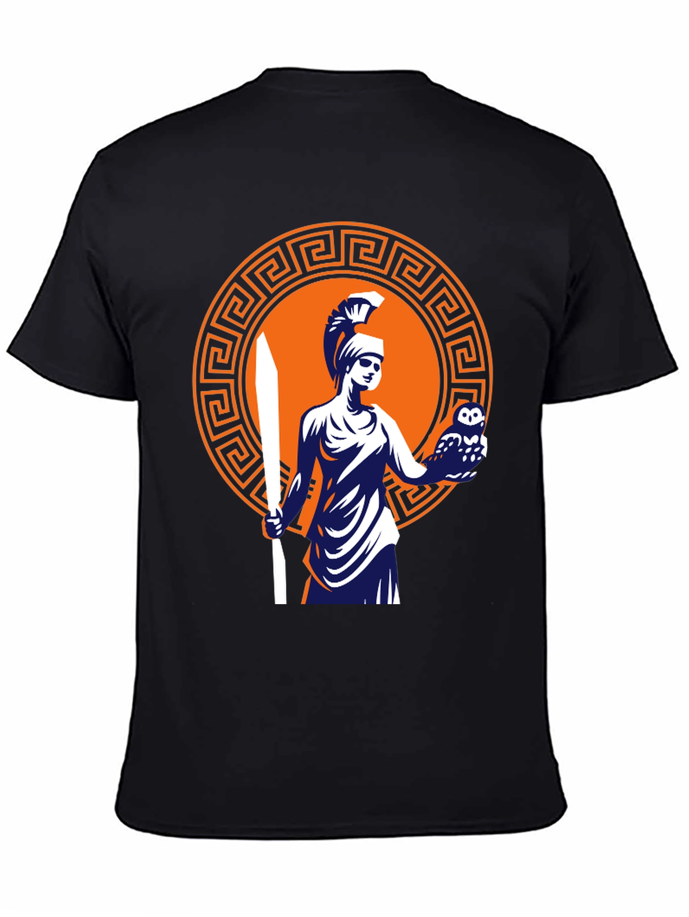 Athena Graphic T-Shirt - Black Cotton Tee