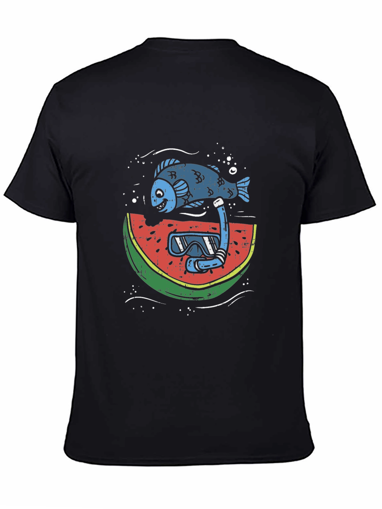 Funny Fish Watermelon Snorkel T-Shirt