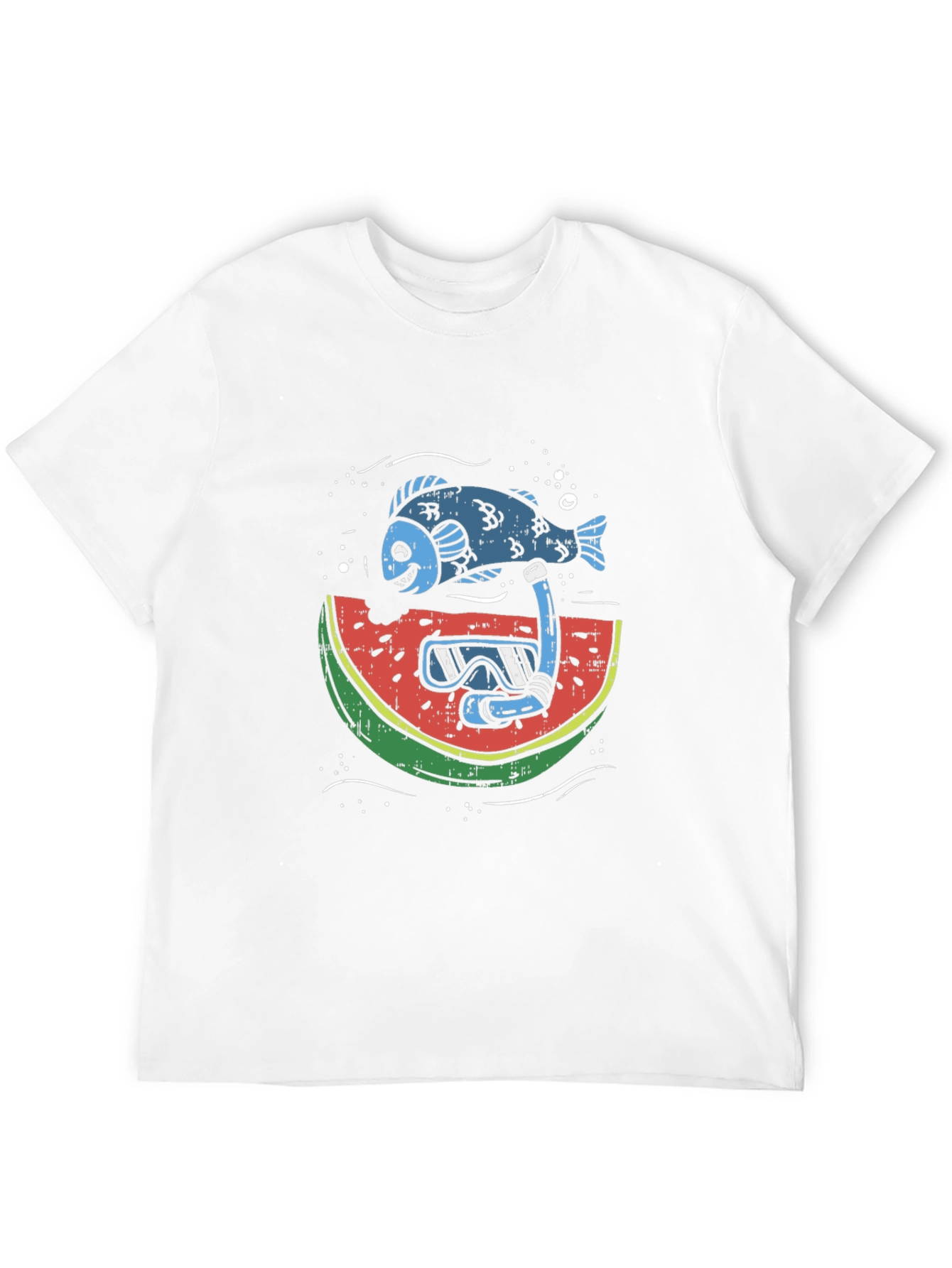 Funny Fish Watermelon Snorkel T-Shirt