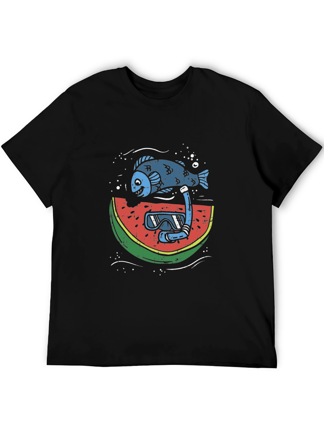 Funny Fish Watermelon Snorkel T-Shirt