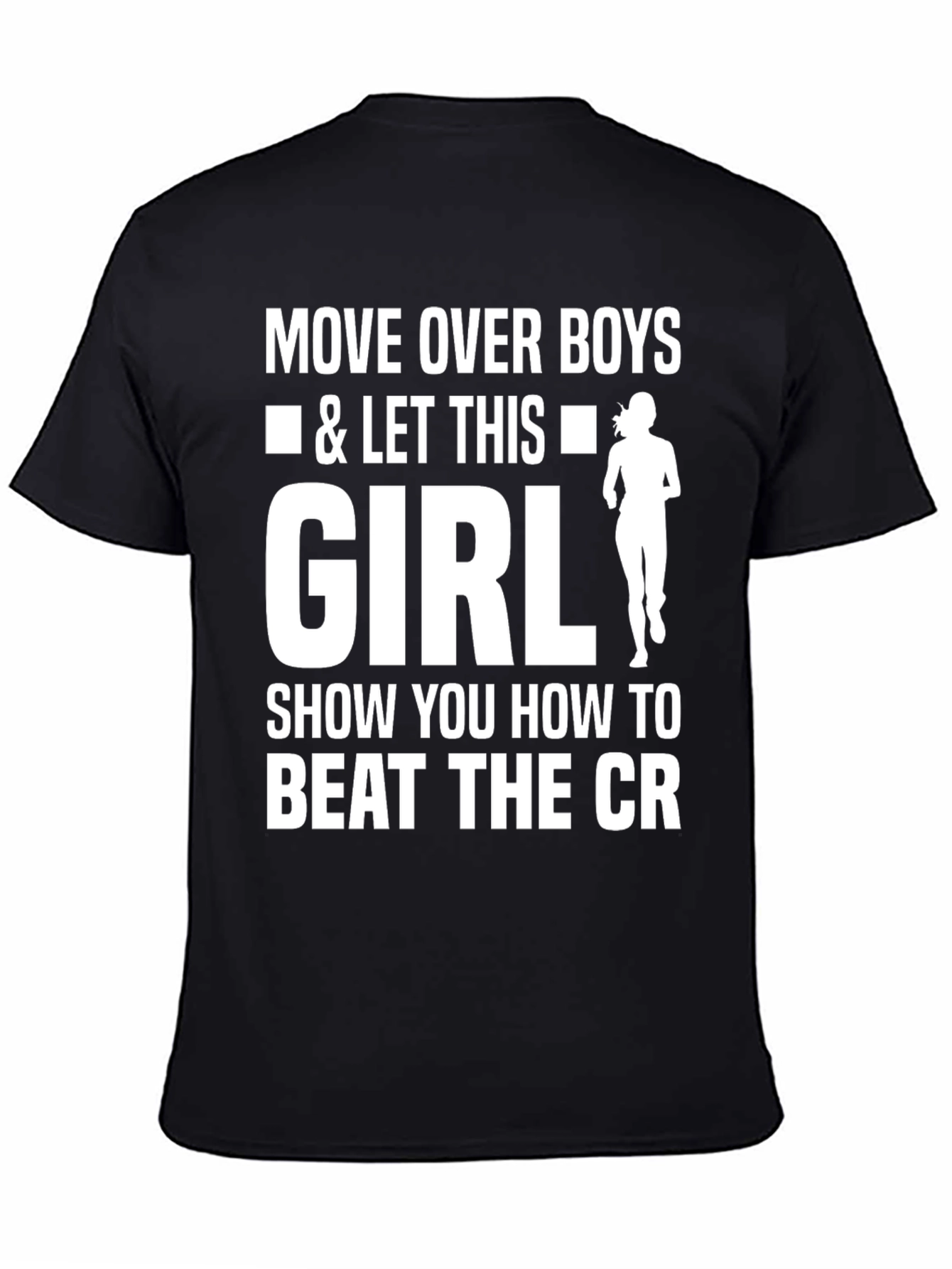 Move Over Boys Girl Running Graphic Tee