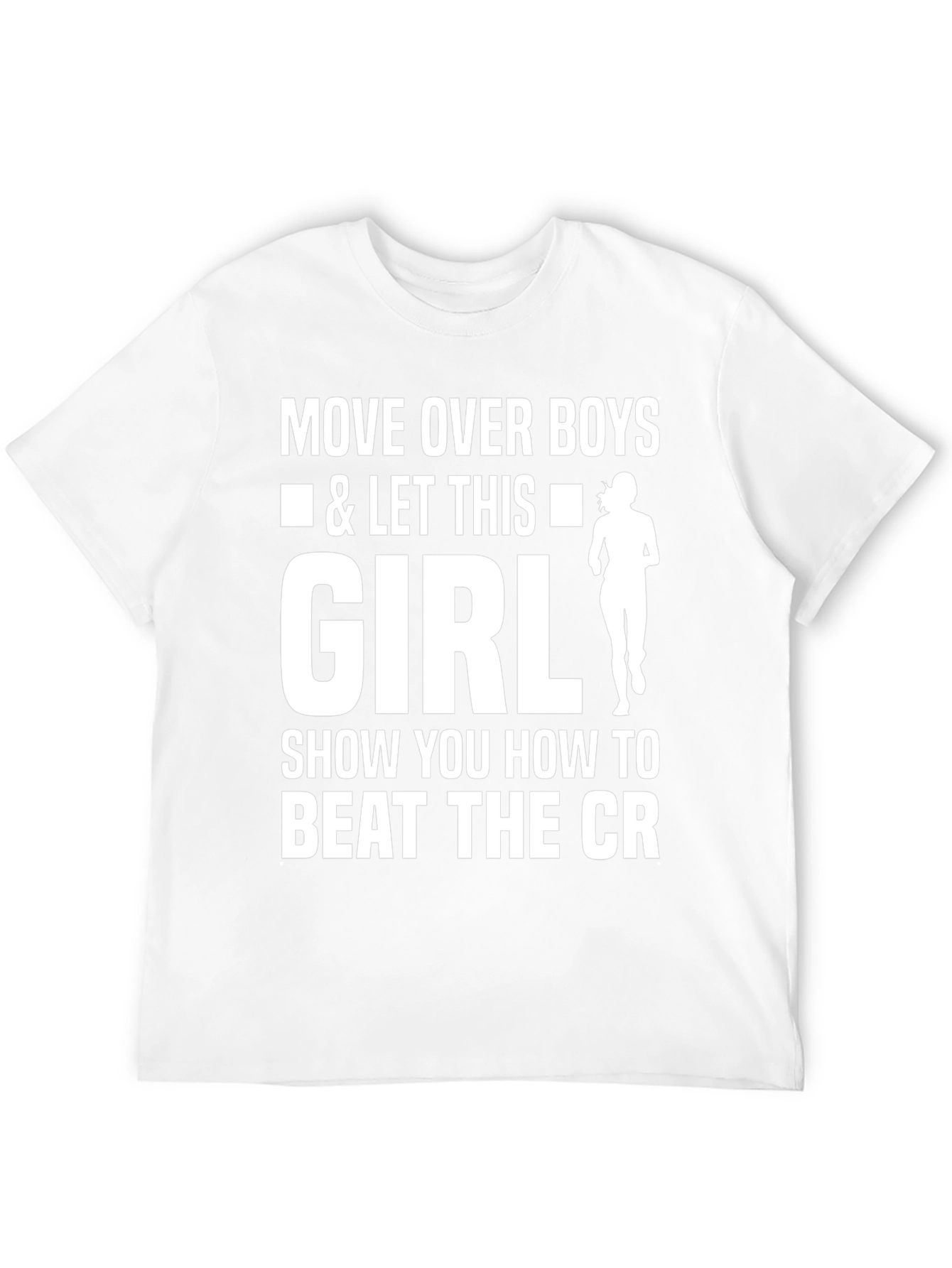 Move Over Boys Girl Running Graphic Tee