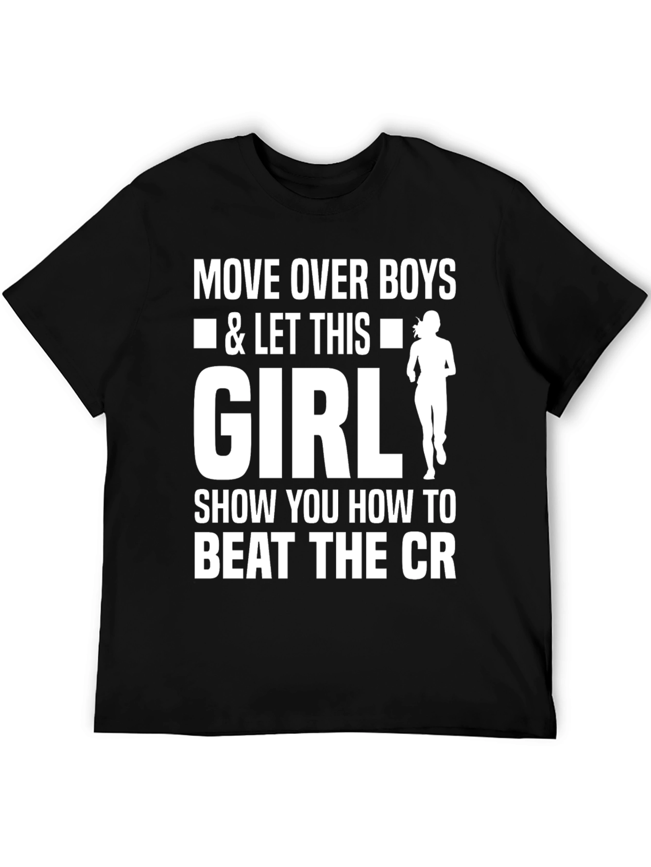 Move Over Boys Girl Running Graphic Tee
