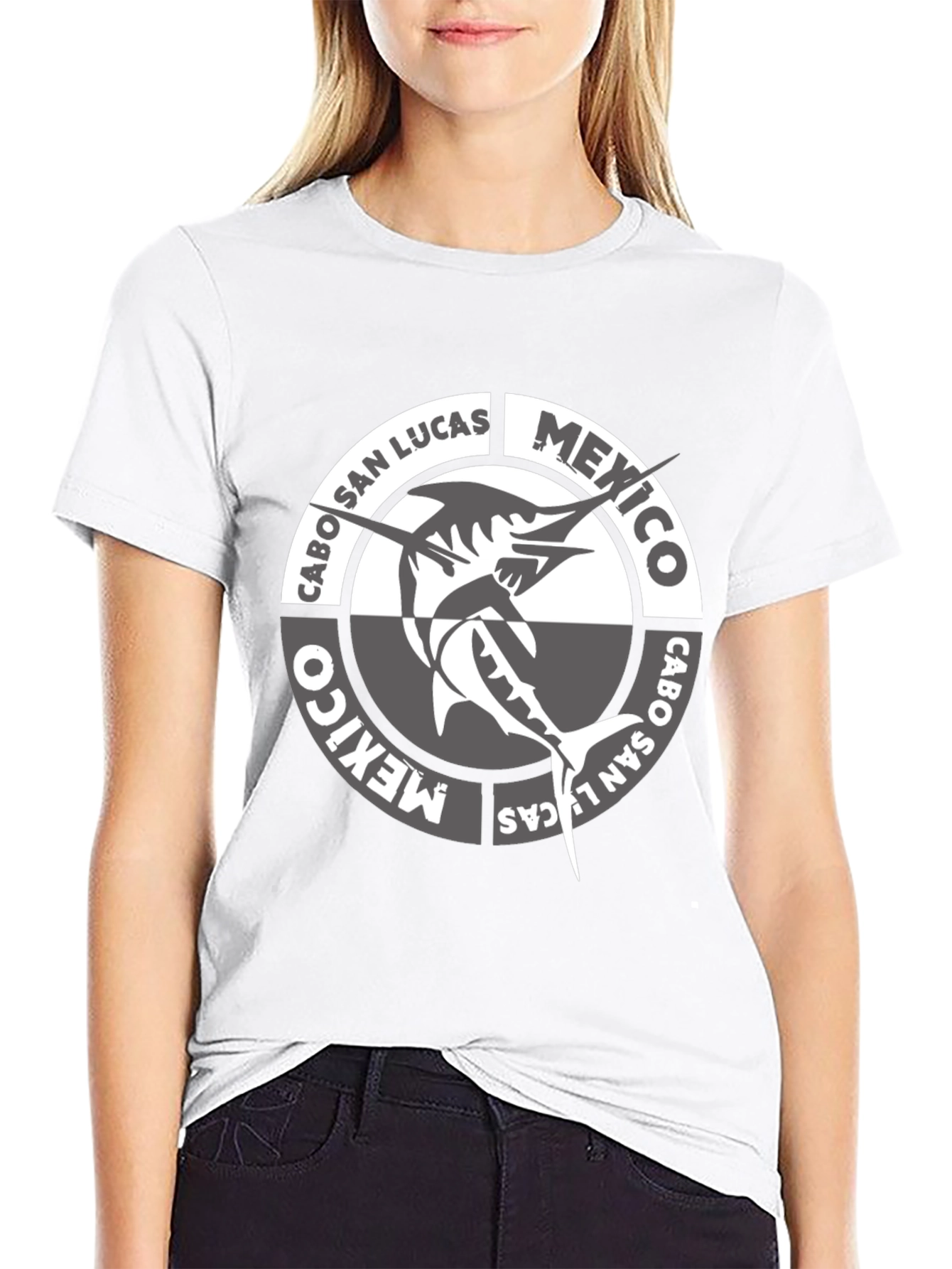 Cabo San Lucas Mexico Fish Graphic T-Shirt