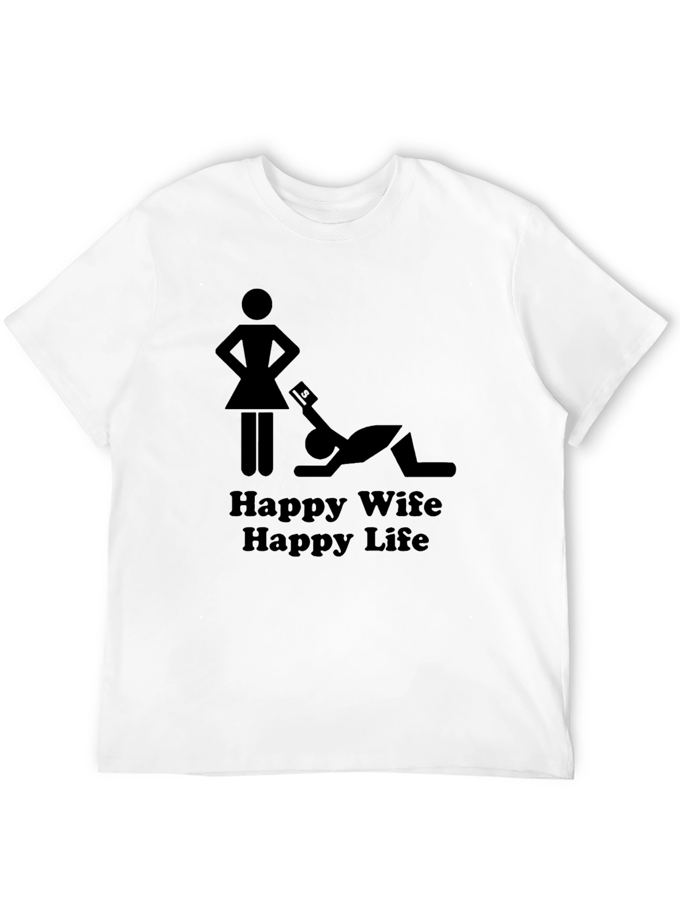 Happy Wife Happy Life Graphic T-Shirt