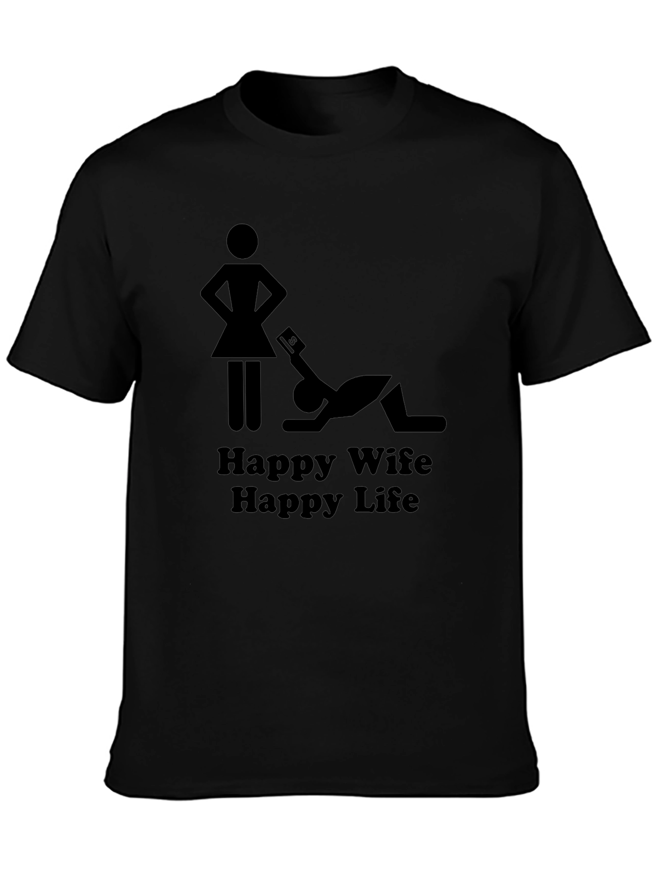 Happy Wife Happy Life Graphic T-Shirt