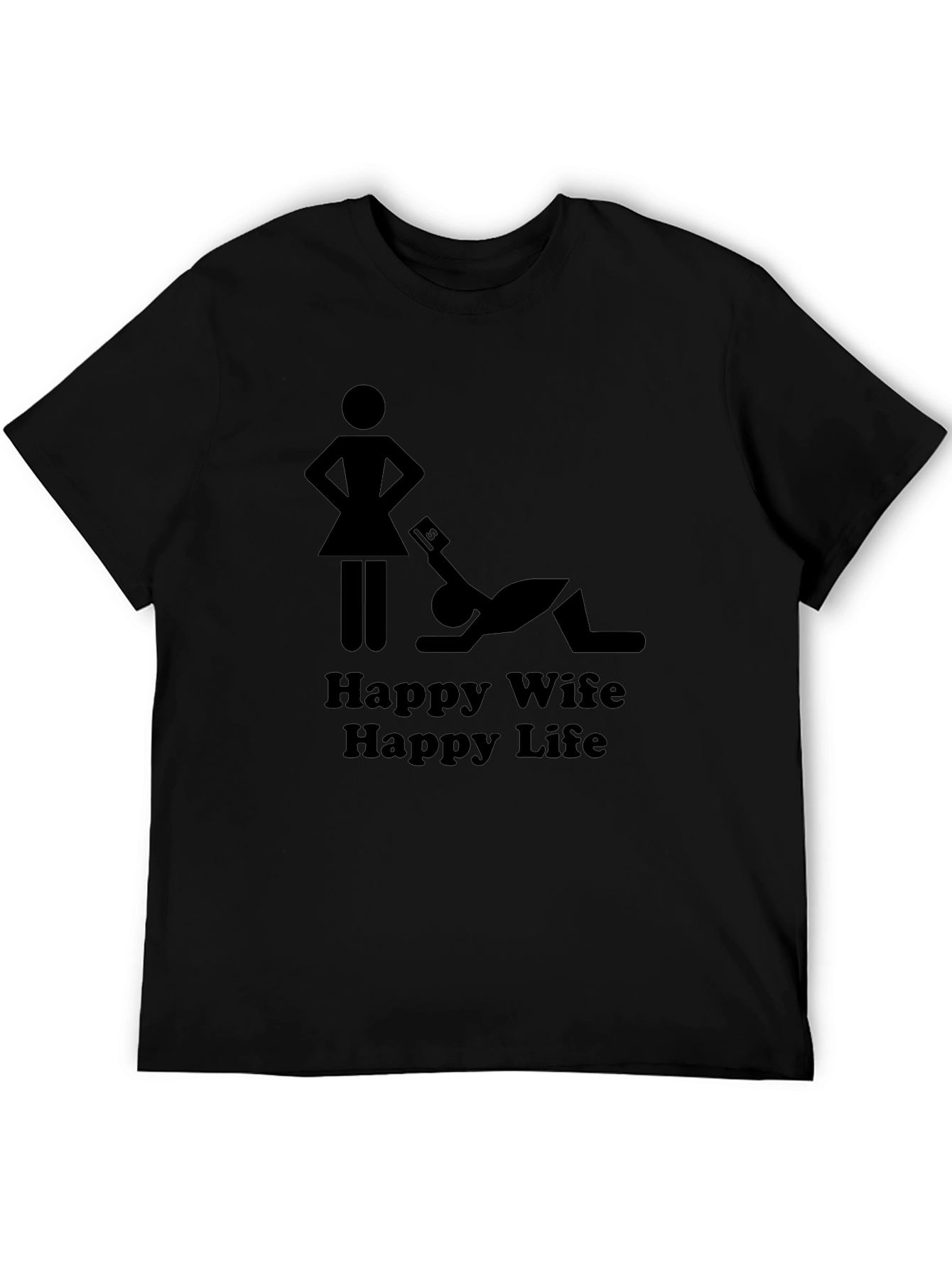 Happy Wife Happy Life Graphic T-Shirt