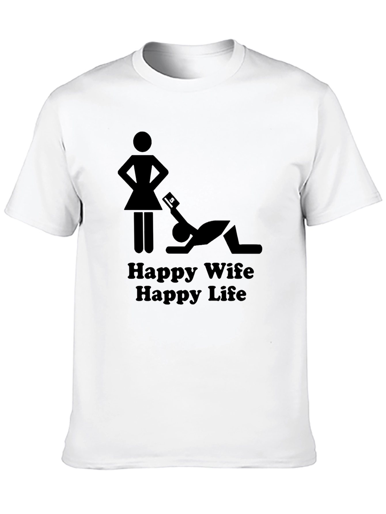 Happy Wife Happy Life Graphic T-Shirt