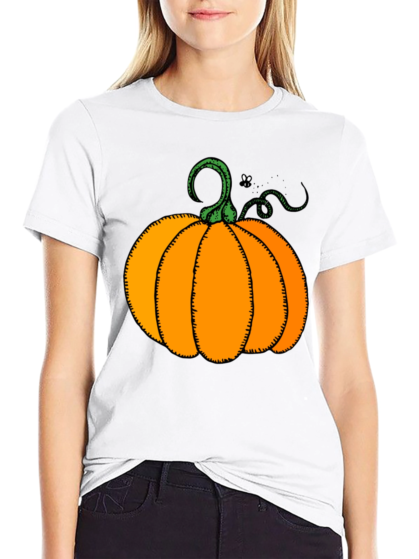 Pumpkin Graphic T-Shirt - Halloween Style