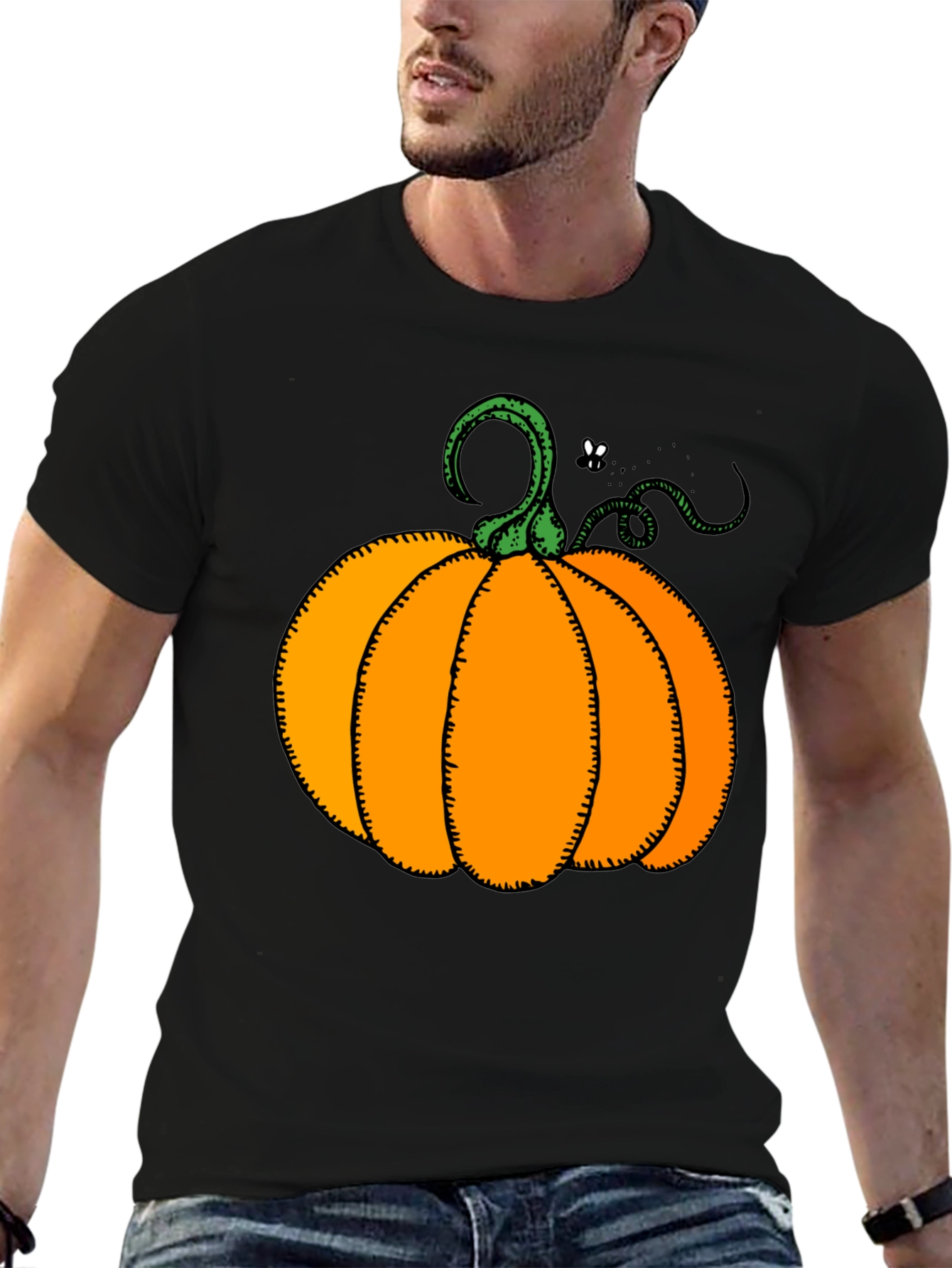 Pumpkin Graphic T-Shirt - Halloween Style