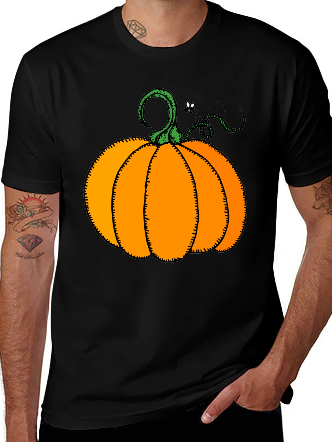 Pumpkin Graphic T-Shirt - Halloween Style
