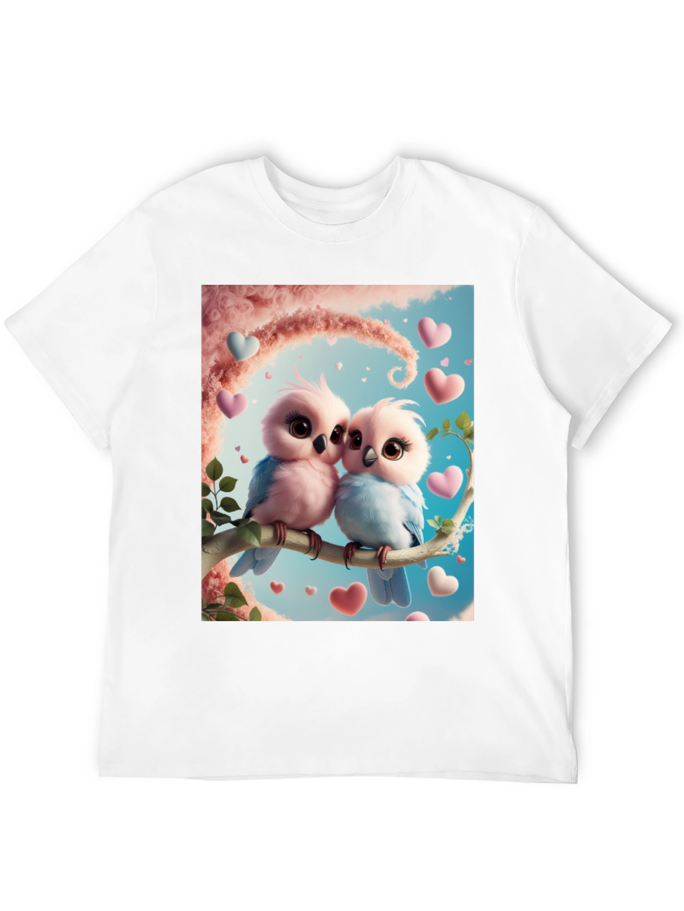 Love Birds Graphic Tee - Cute Couple T-Shirt