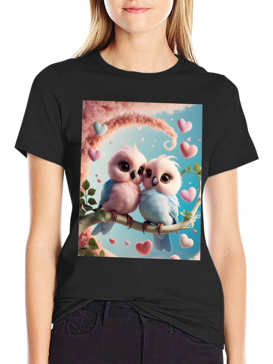 Love Birds Graphic Tee - Cute Couple T-Shirt