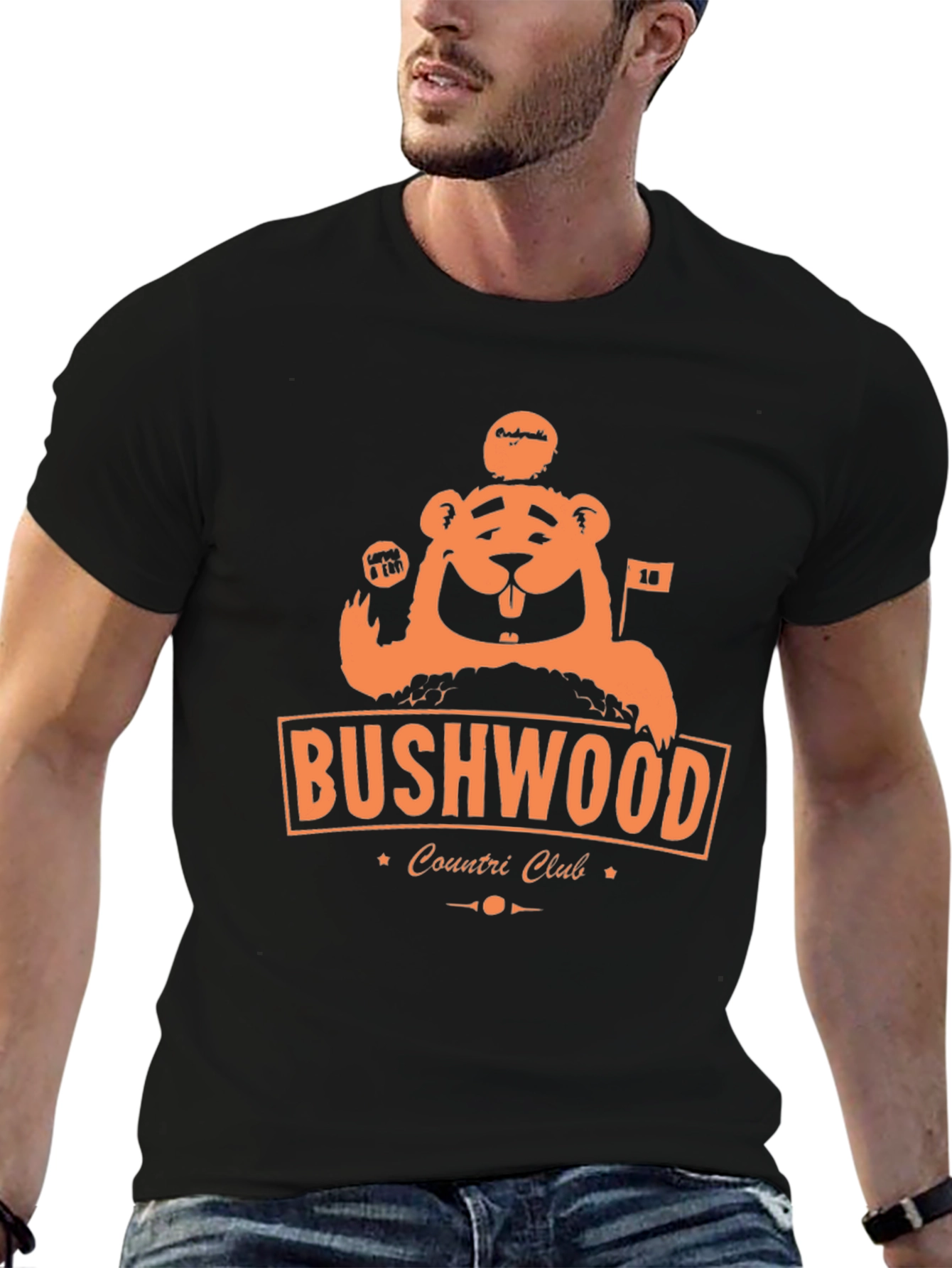 Bushwood Country Club Black T-Shirt Caddyshack Inspired