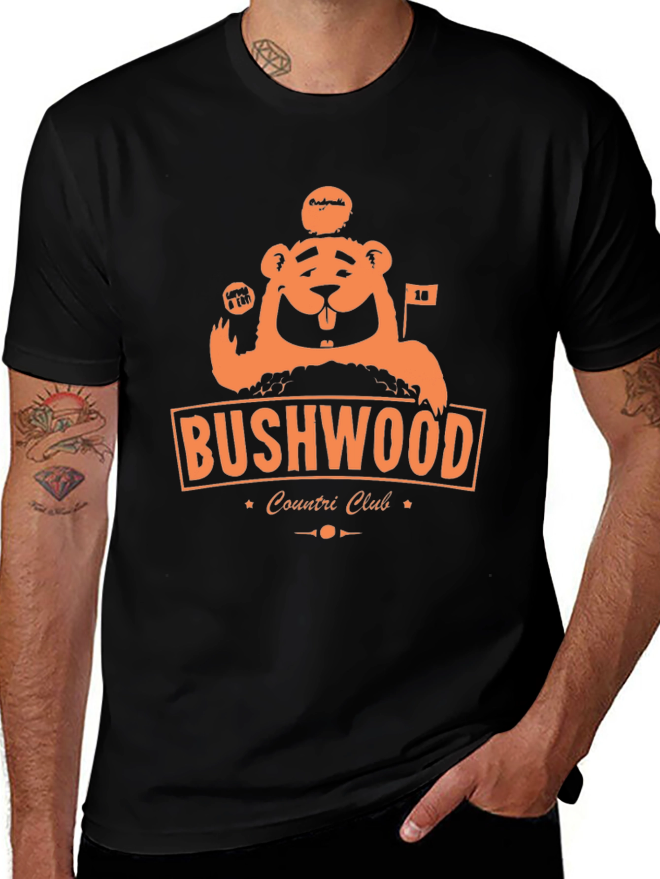 Bushwood Country Club Black T-Shirt Caddyshack Inspired