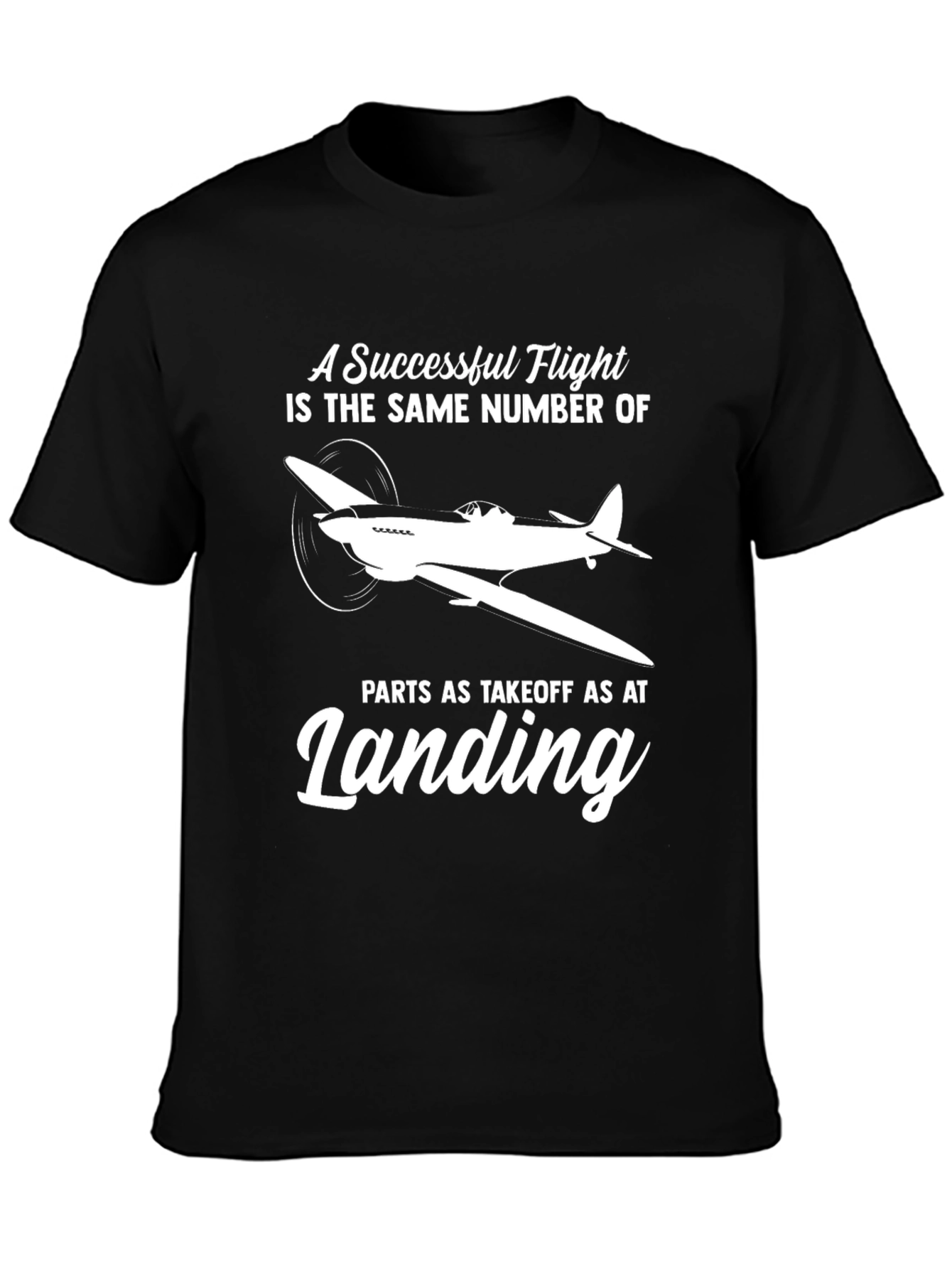 Successful Flight Airplane T-Shirt Pilot Aviation Tee