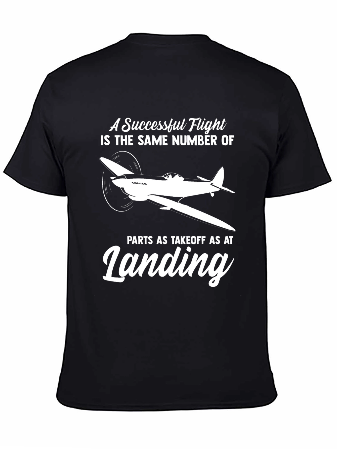 Successful Flight Airplane T-Shirt Pilot Aviation Tee