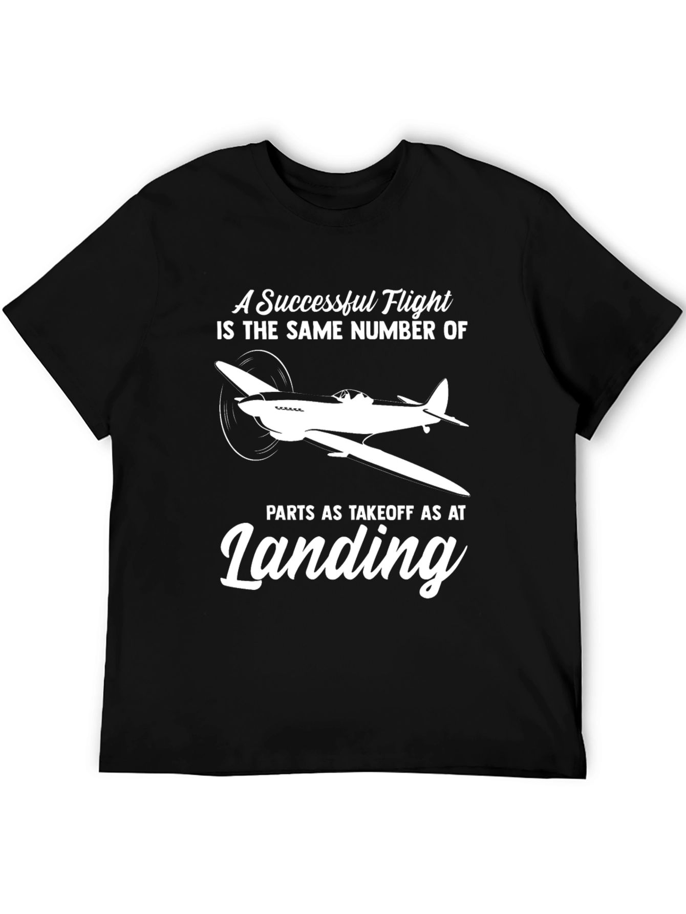 Successful Flight Airplane T-Shirt Pilot Aviation Tee