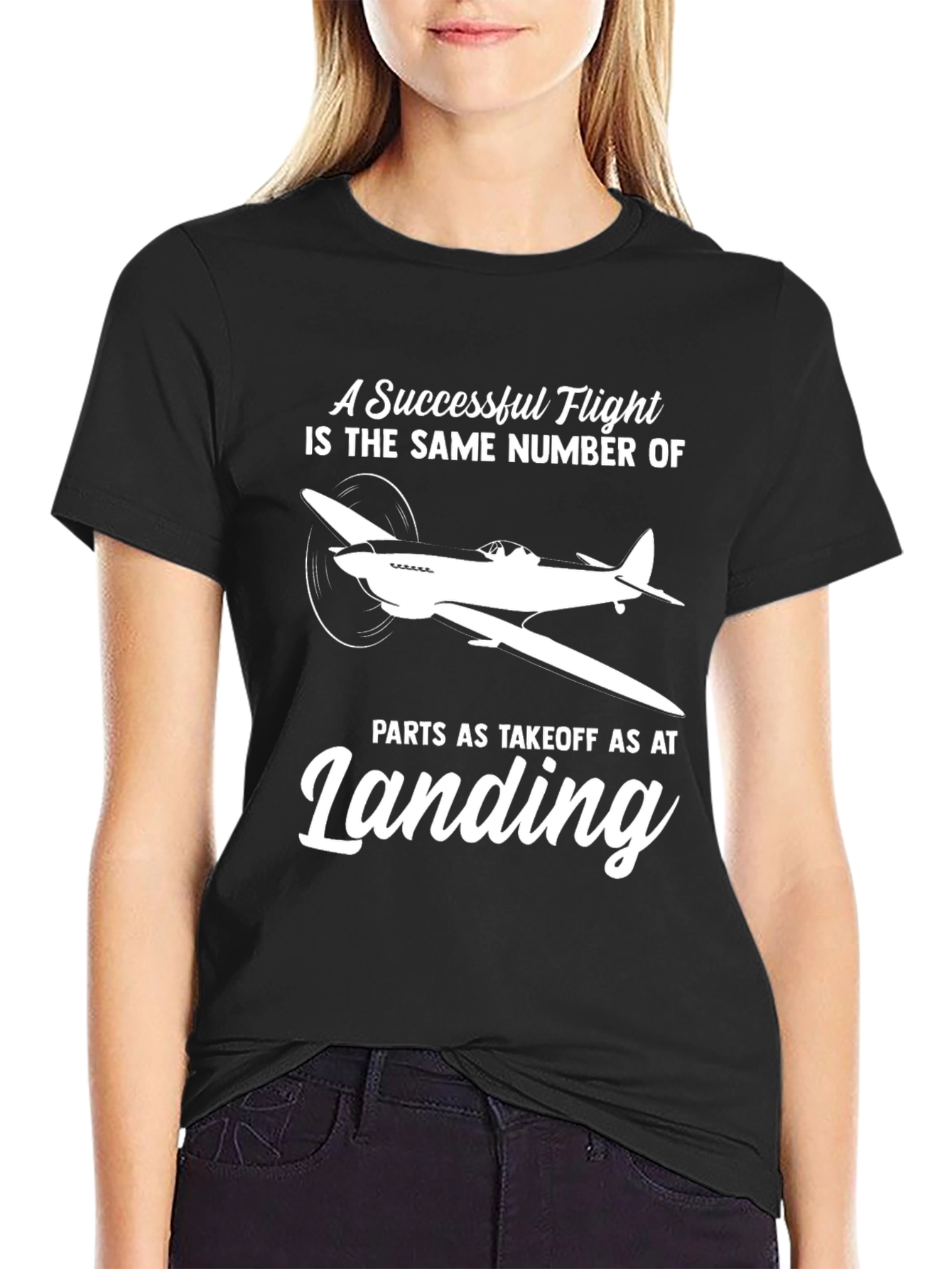 Successful Flight Airplane T-Shirt Pilot Aviation Tee