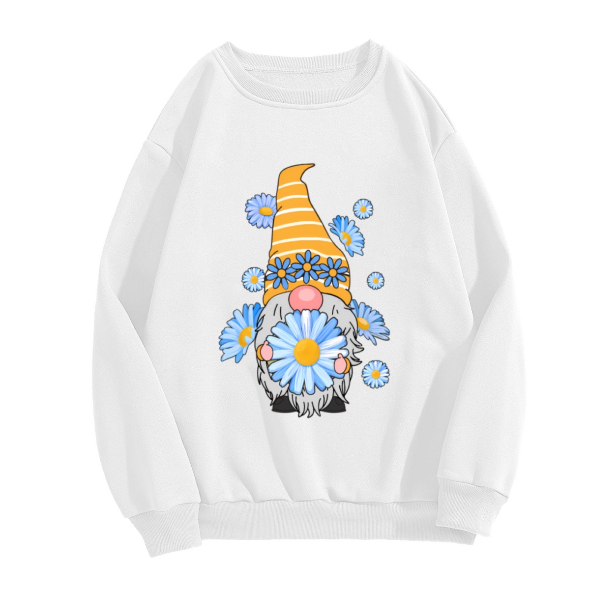 Garden Gnome & Cat Funny Graphic ԲÁìÎÀÒÂ - Unique Design Pullover Sweatshirt