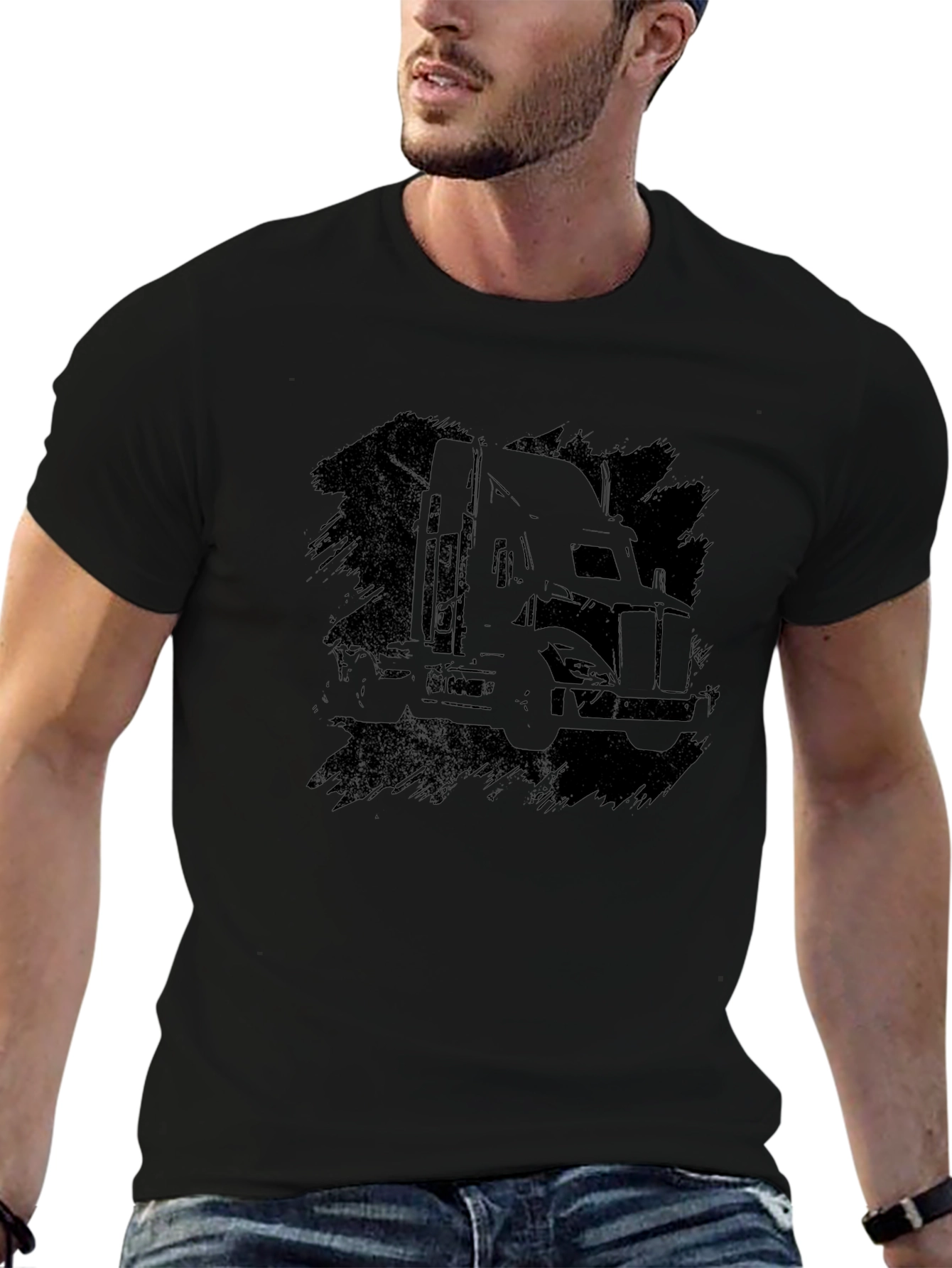 Truck Graphic T-Shirt - Black Tee