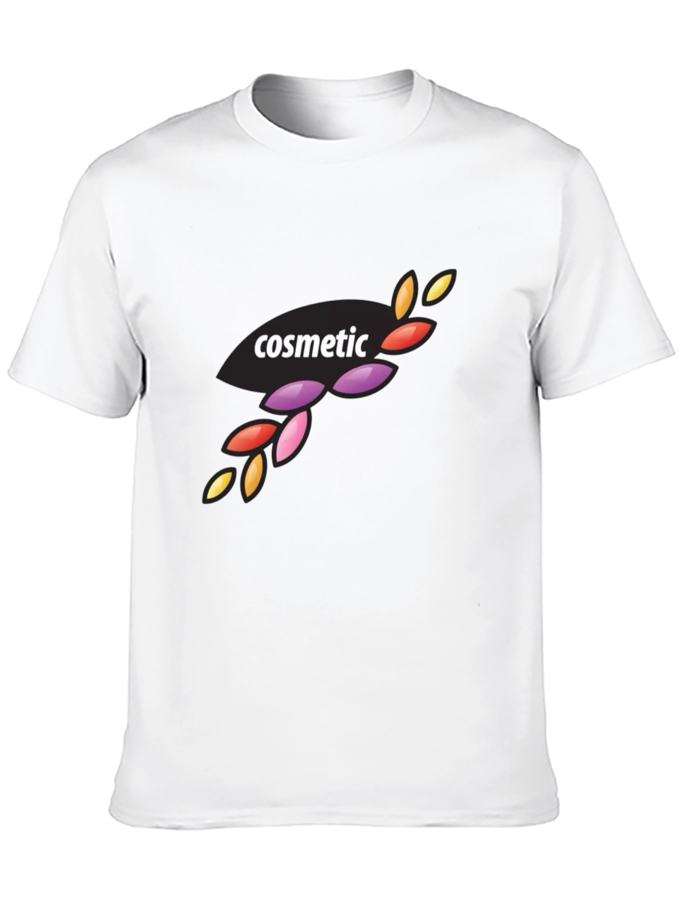 Stylish Black Cosmetic Design T-Shirt