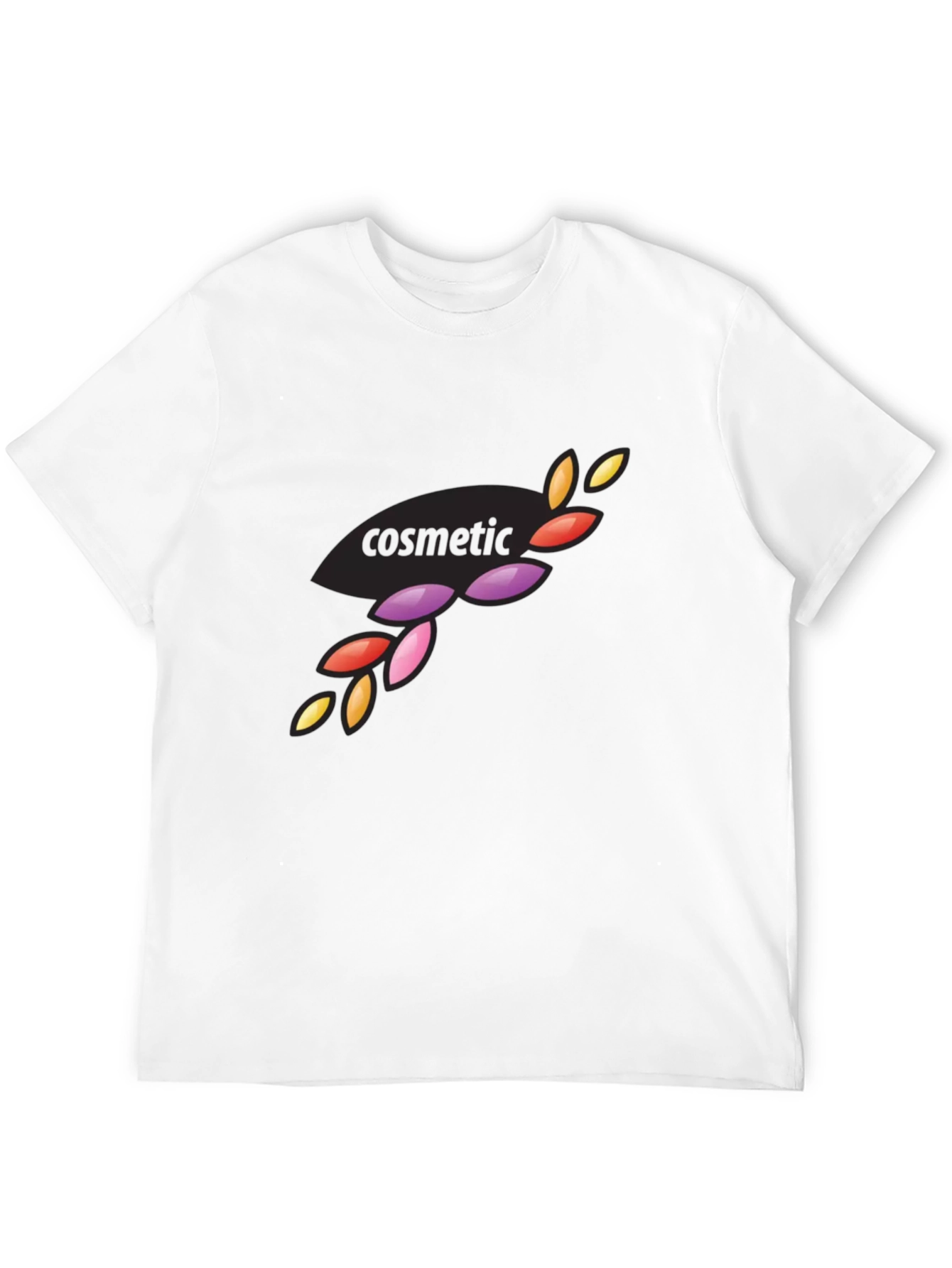 Stylish Black Cosmetic Design T-Shirt