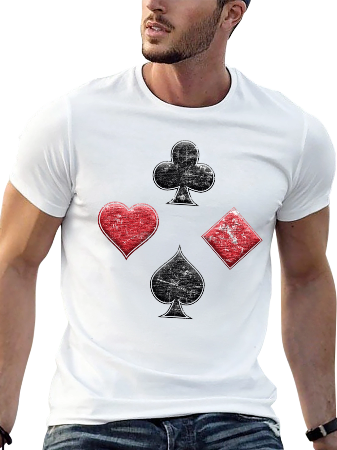 Suits T-Shirt - Poker Cards Ace Design