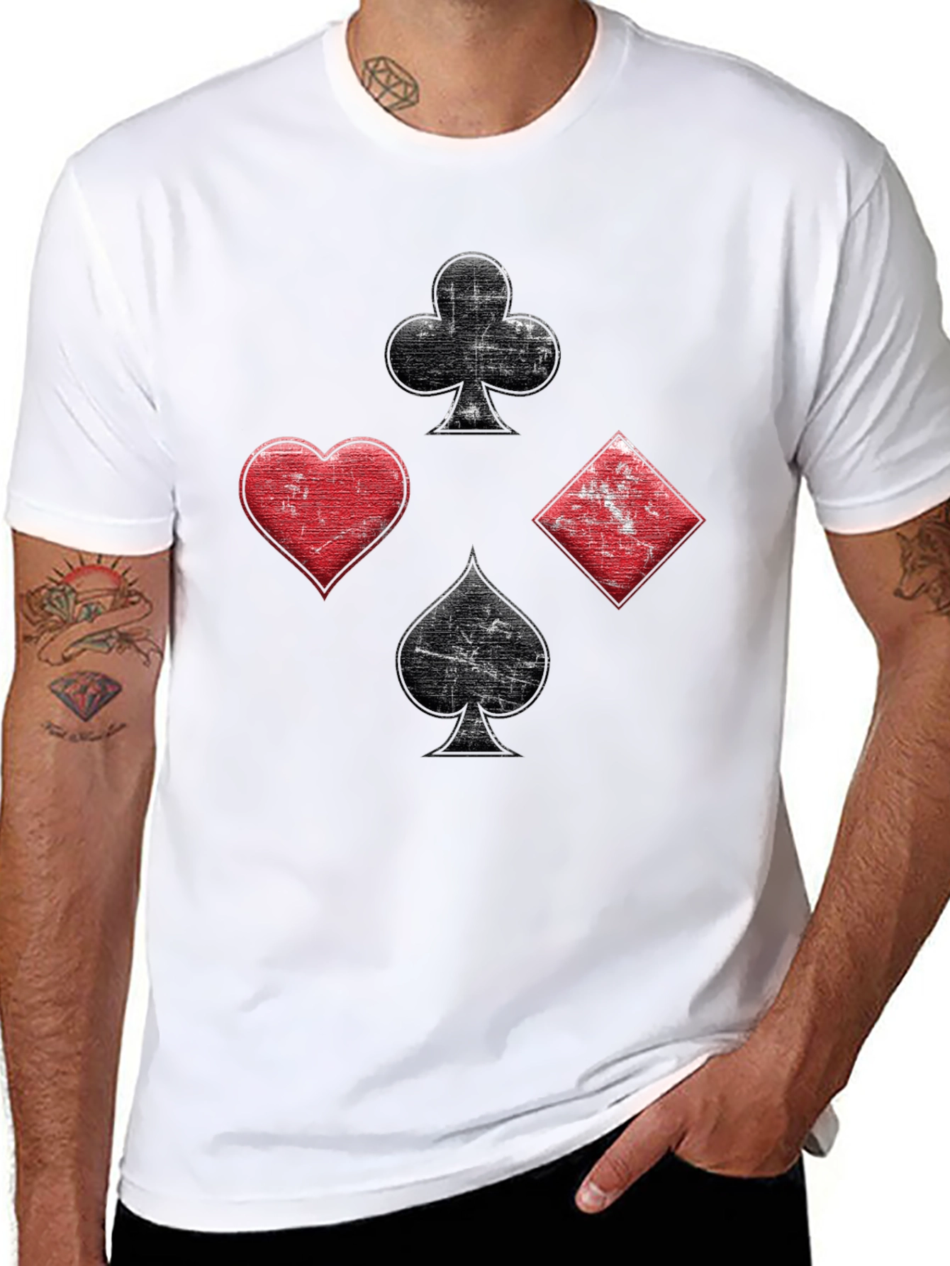 Suits T-Shirt - Poker Cards Ace Design