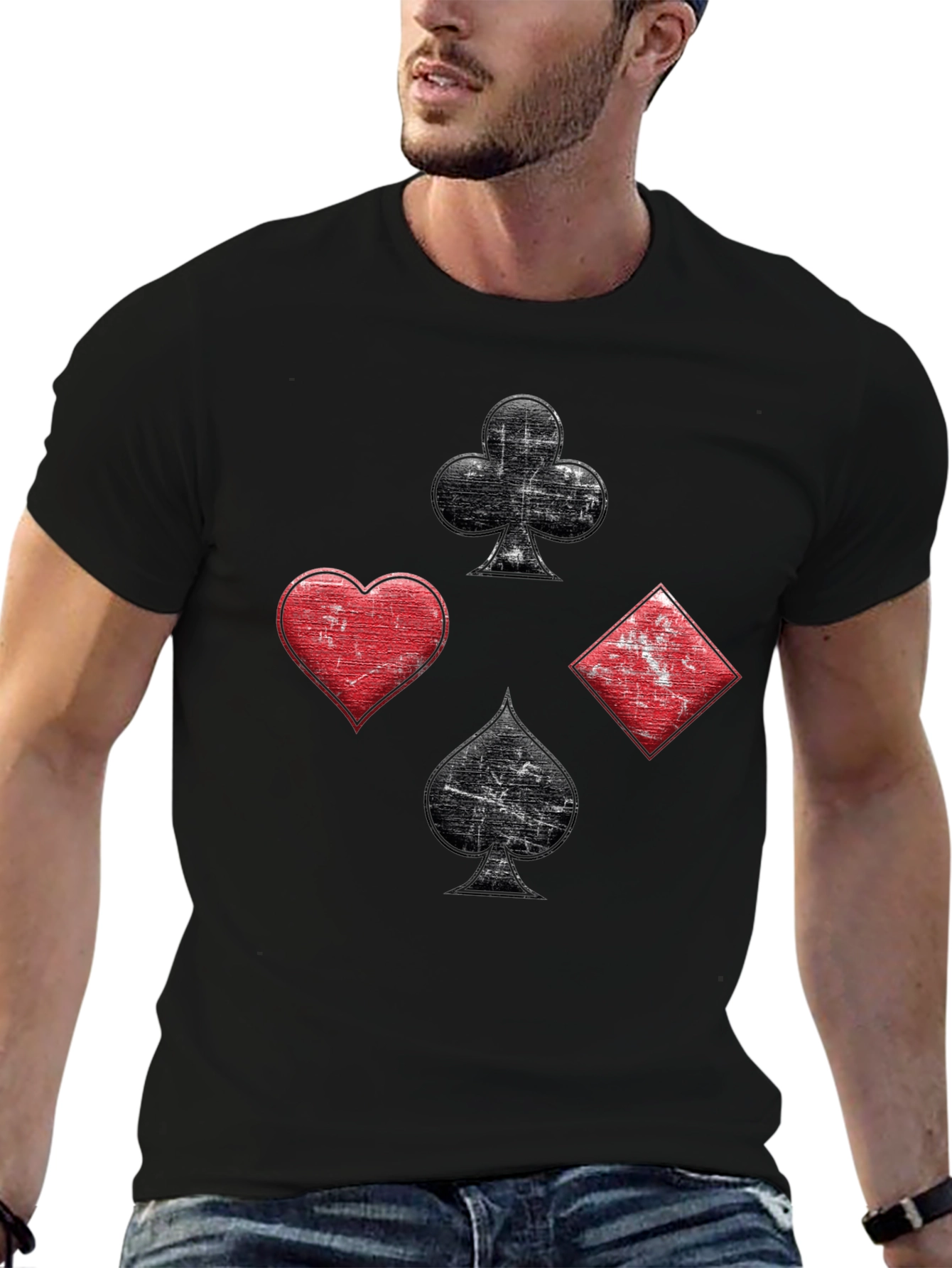 Suits T-Shirt - Poker Cards Ace Design