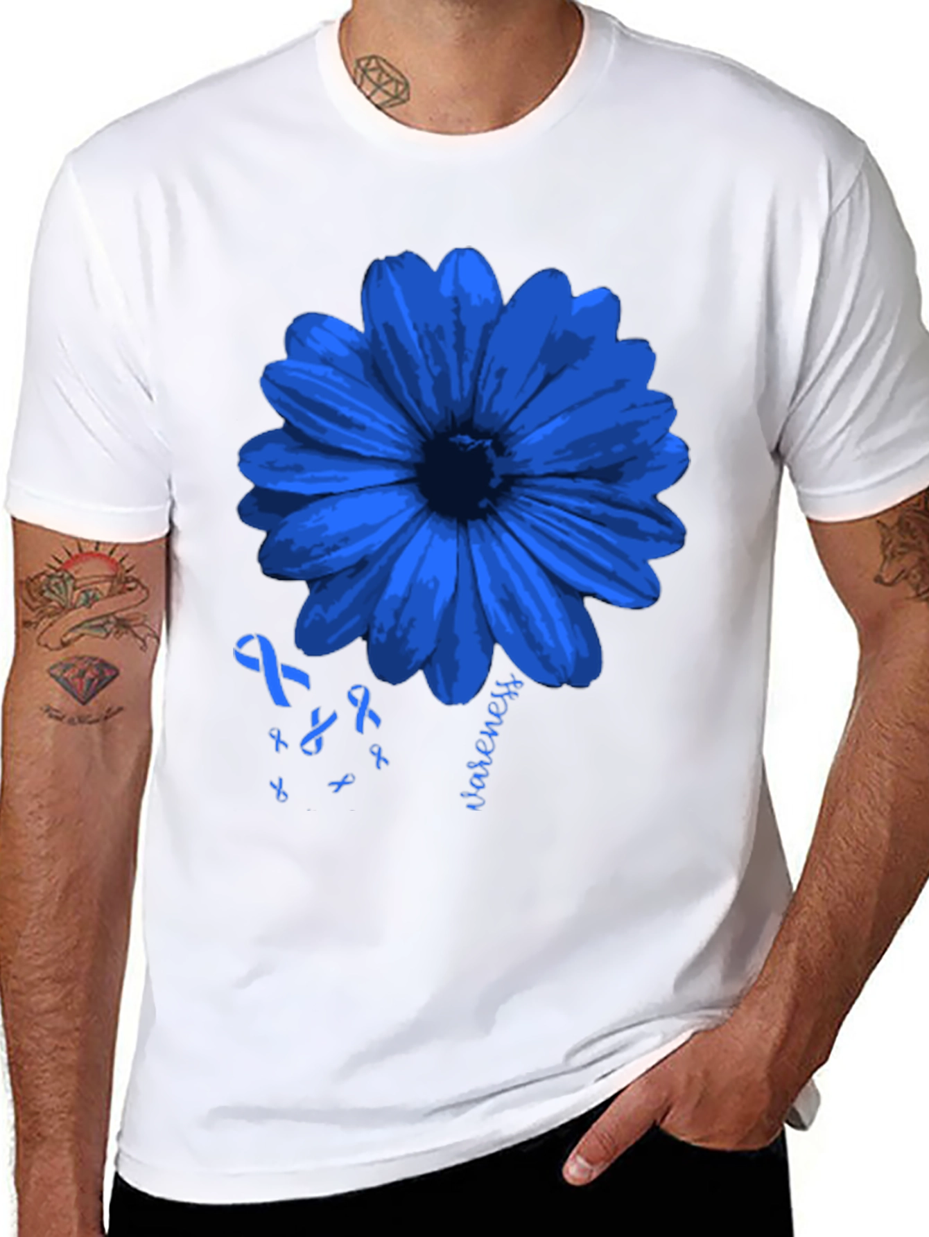 Blue Flower Awareness T-Shirt
