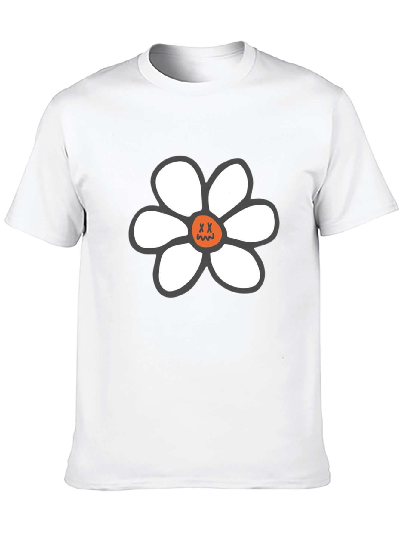 Daisy Graphic T-Shirt - Relaxed Fit Black Tee