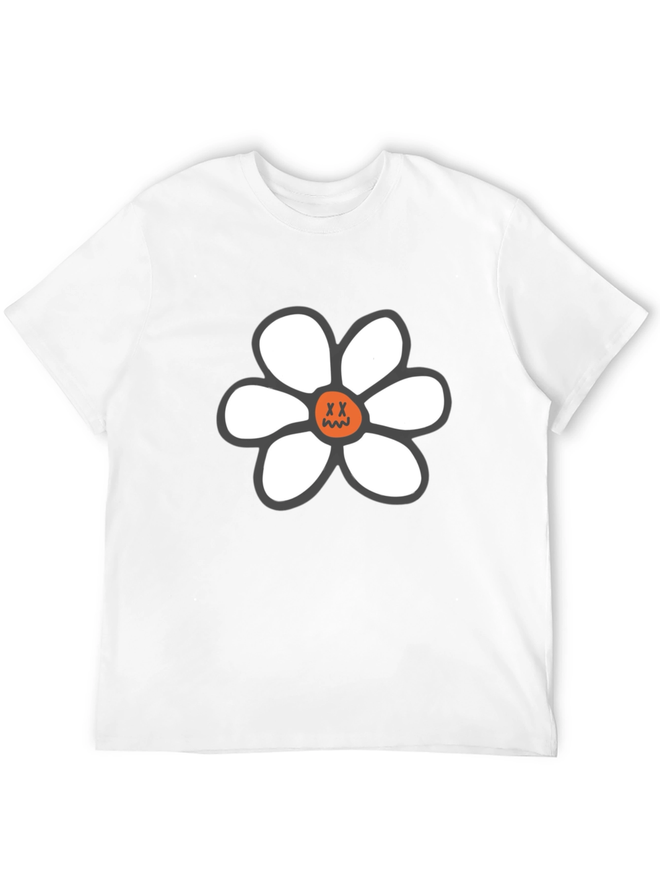 Daisy Graphic T-Shirt - Relaxed Fit Black Tee