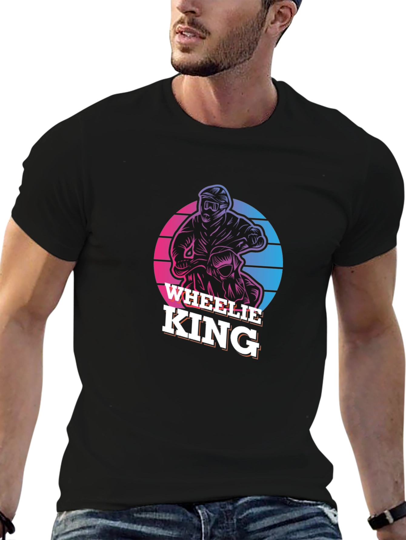 Wheelie King Graphic Tee - Motorcross T-Shirt