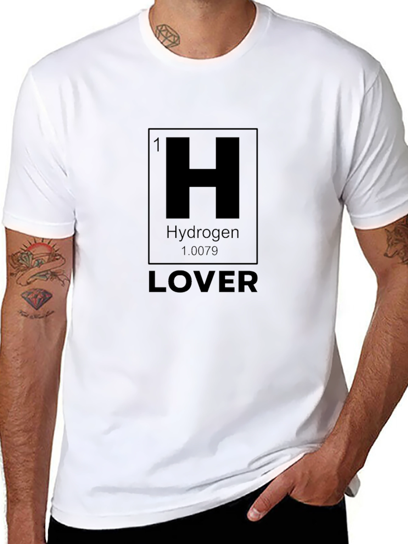 Hydrogen Lover Black T-Shirt - Chemistry Humor Tee