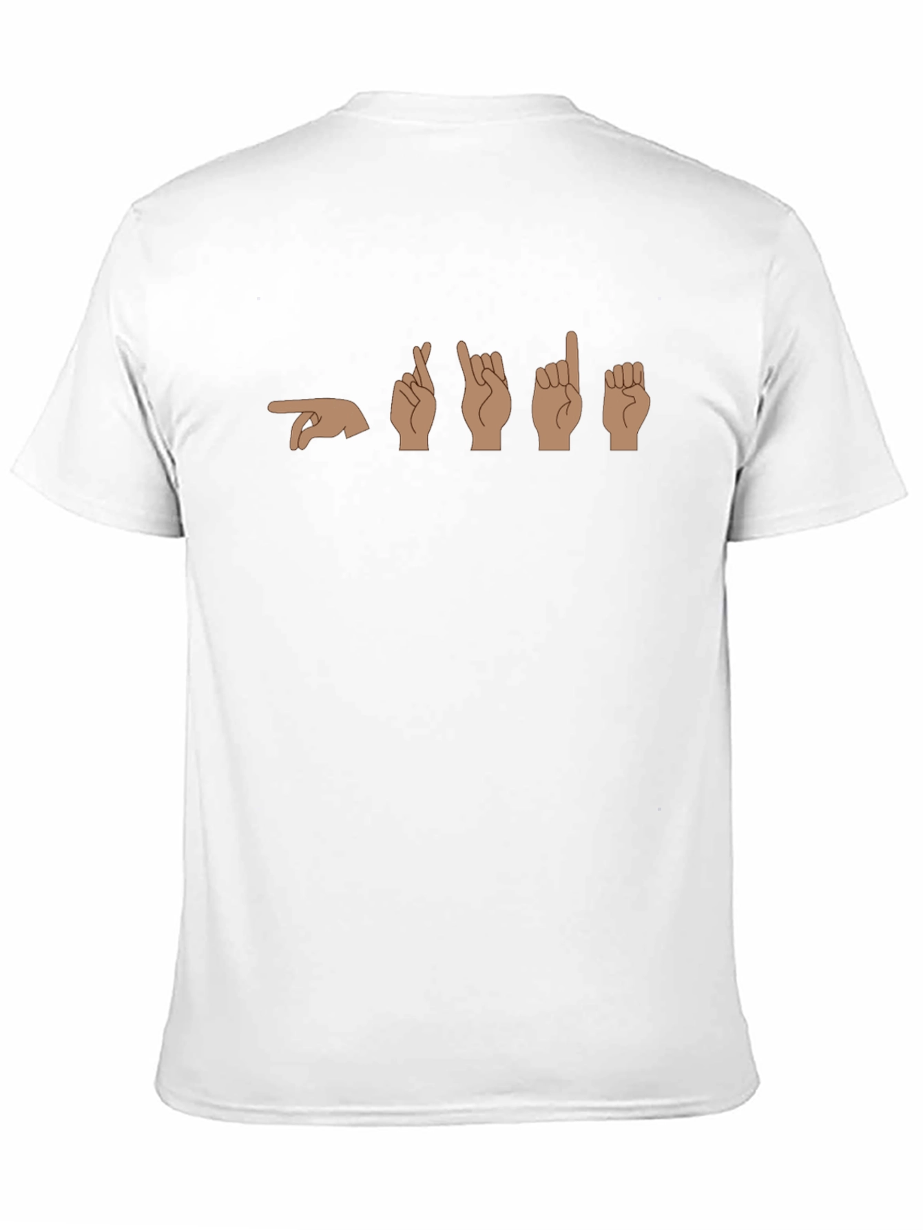 Fingerspelling T-Shirt - Black Cotton Tee