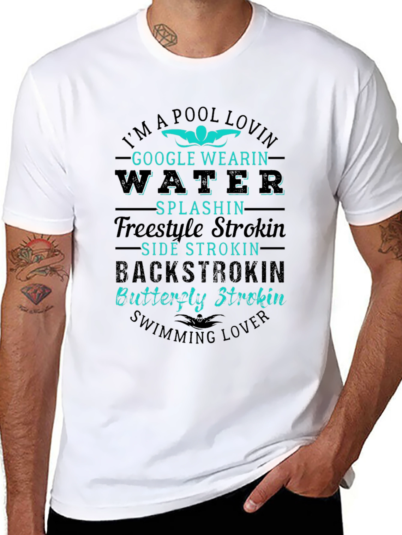 Pool Lovin T-Shirt - Swimming Lover Graphic Tee