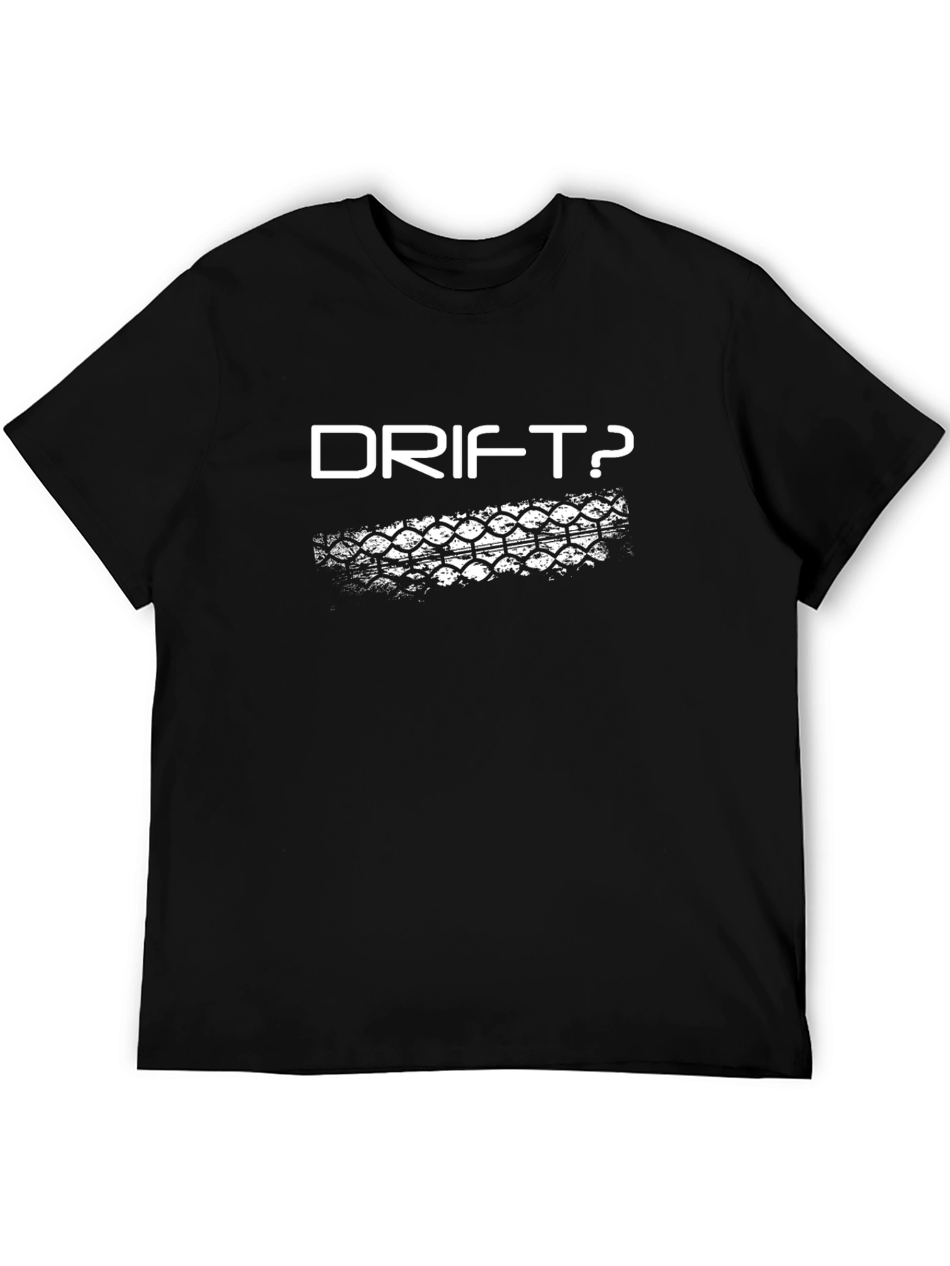 Drift Tire Tread Graphic T-Shirt - Black