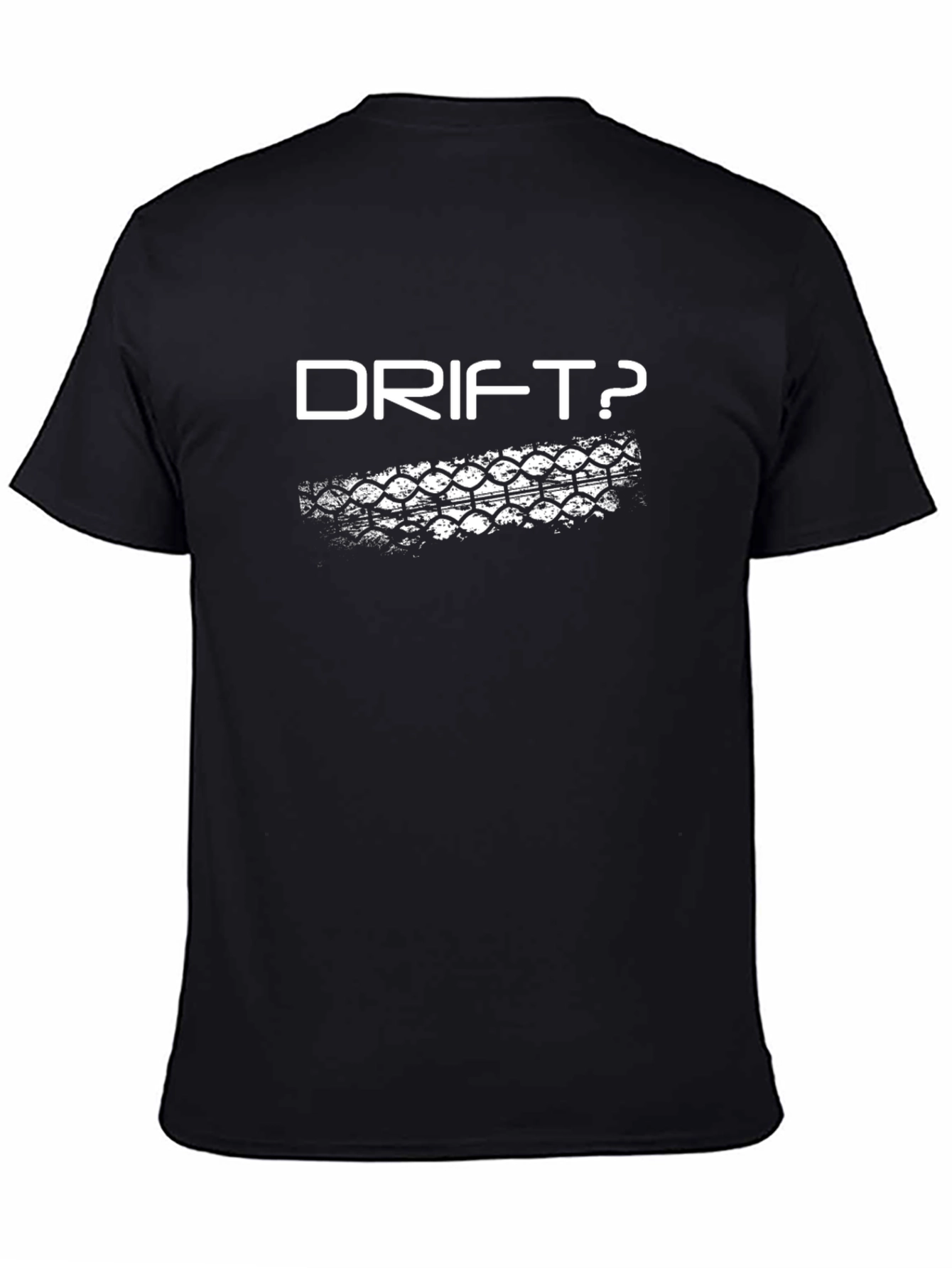 Drift Tire Tread Graphic T-Shirt - Black