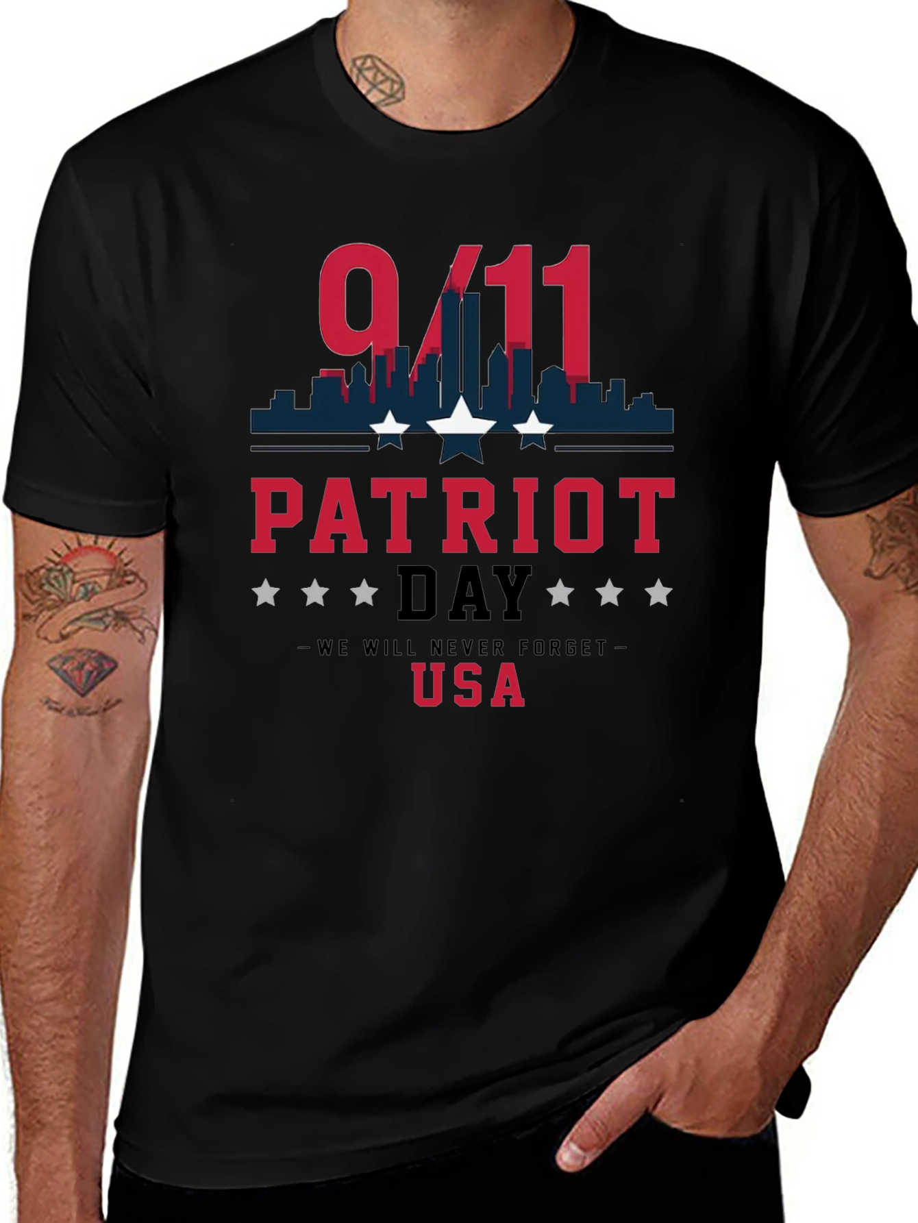 Patriot Day 9/11 Never Forget T-Shirt