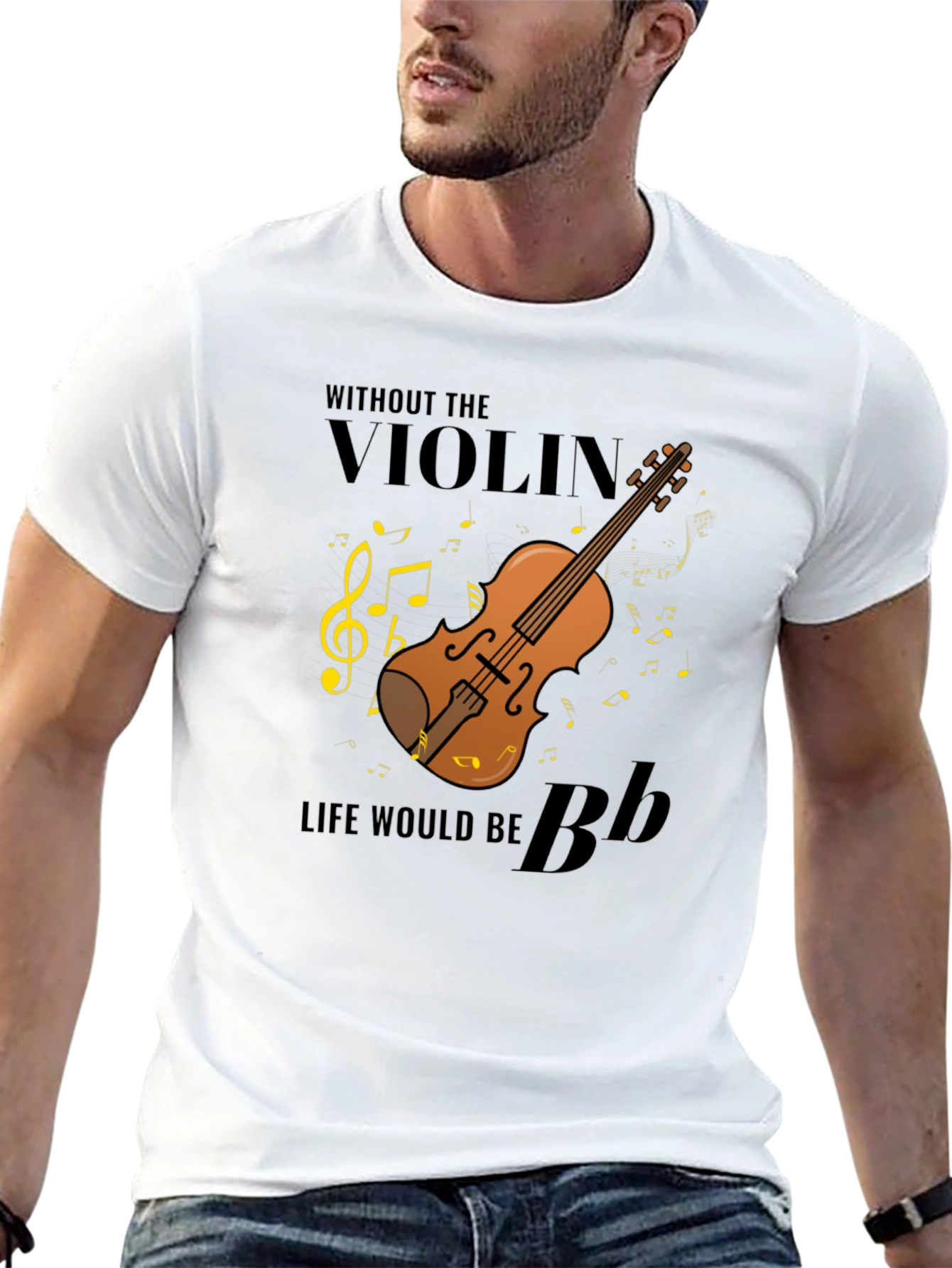 Violin Music T-Shirt - Life Without Music