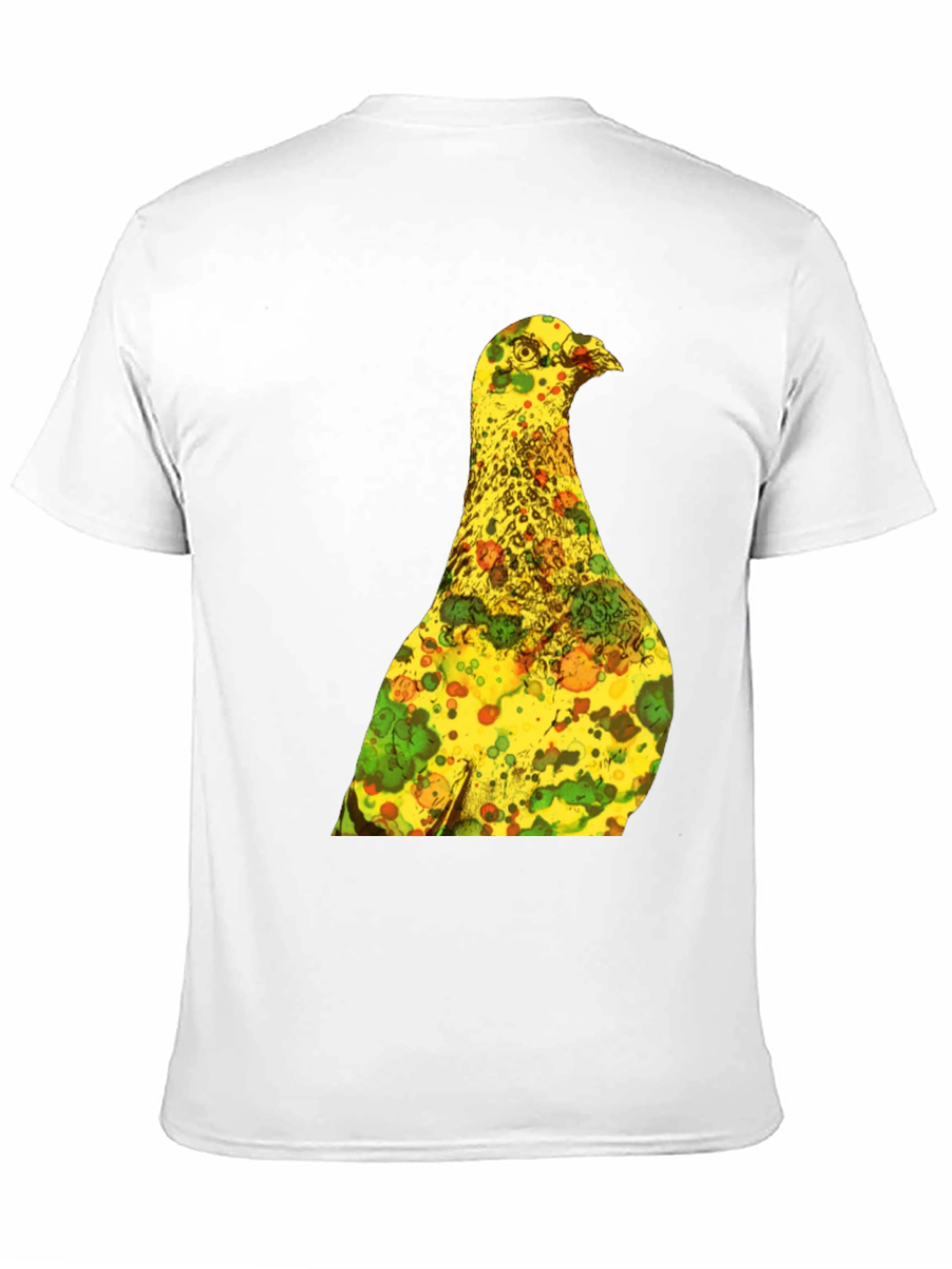 Unique Graphic Tee - Abstract Bird Print