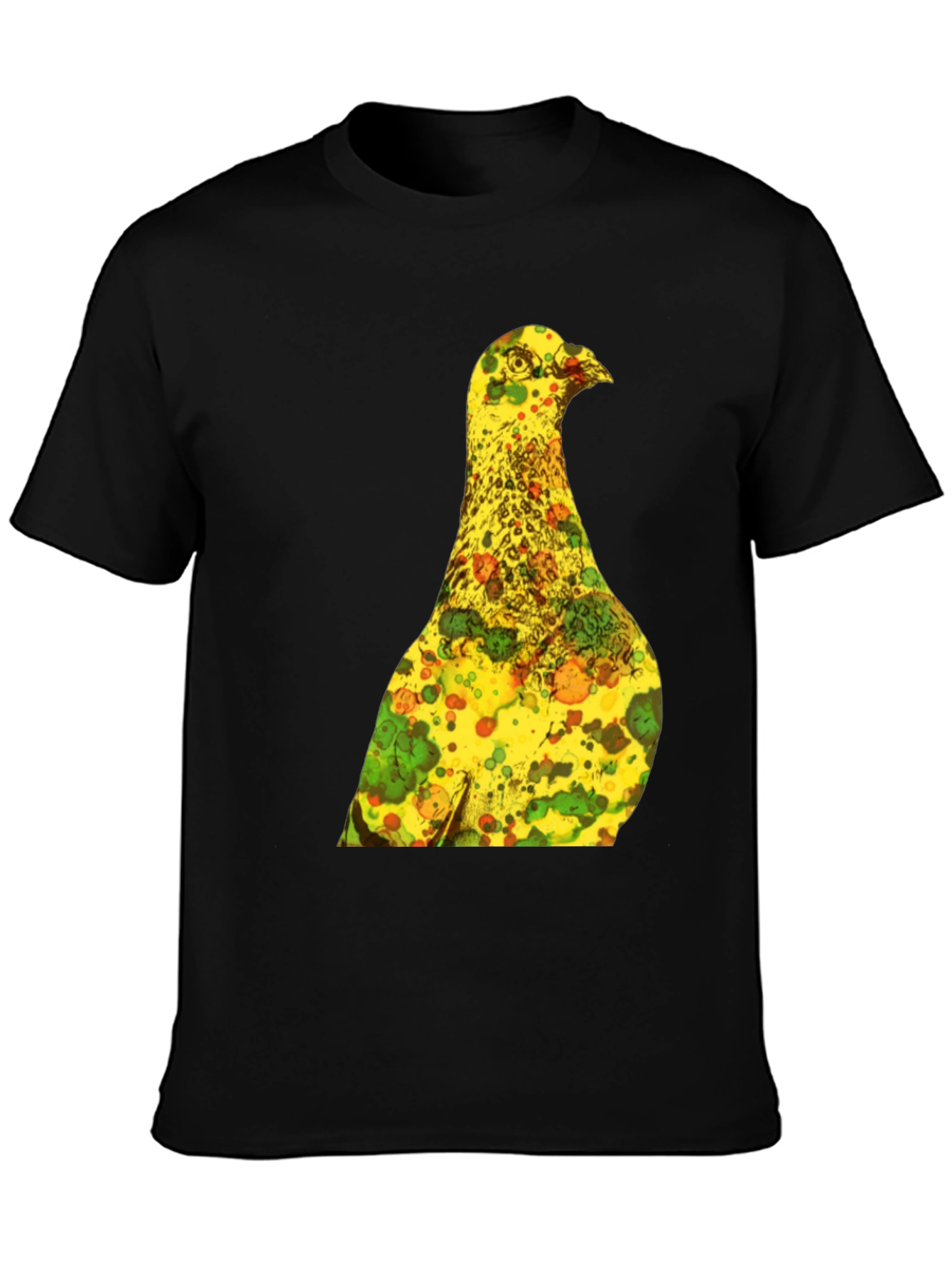 Unique Graphic Tee - Abstract Bird Print
