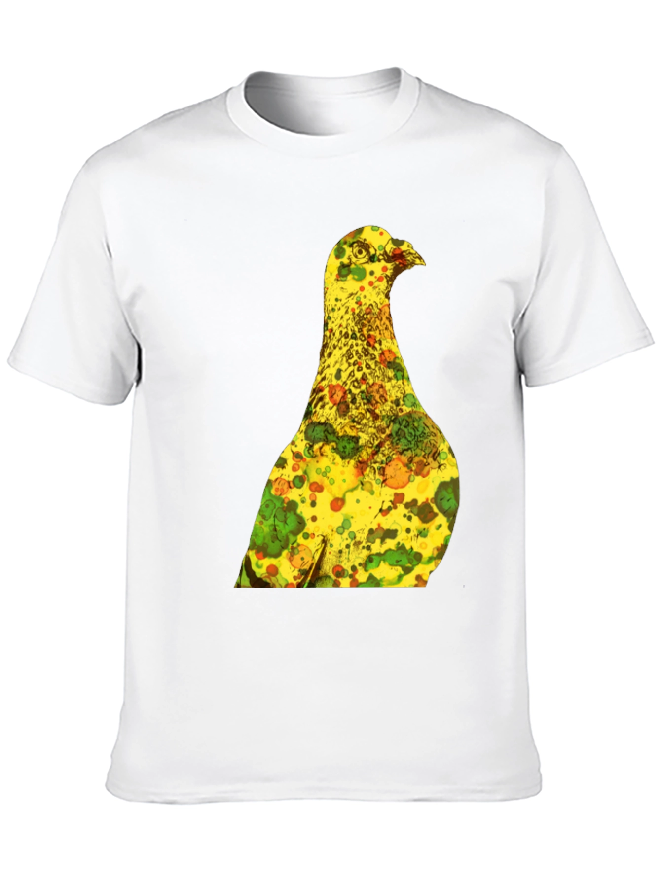 Unique Graphic Tee - Abstract Bird Print