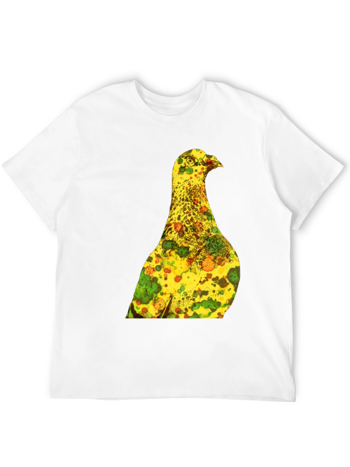 Unique Graphic Tee - Abstract Bird Print