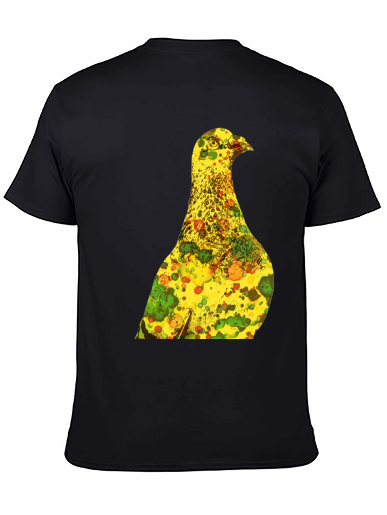 Unique Graphic Tee - Abstract Bird Print