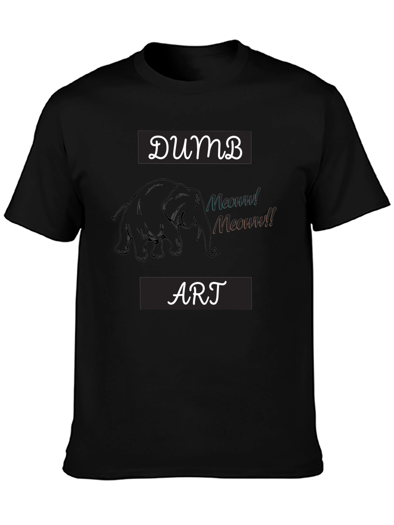 Dumb Art Elephant Graphic Tee