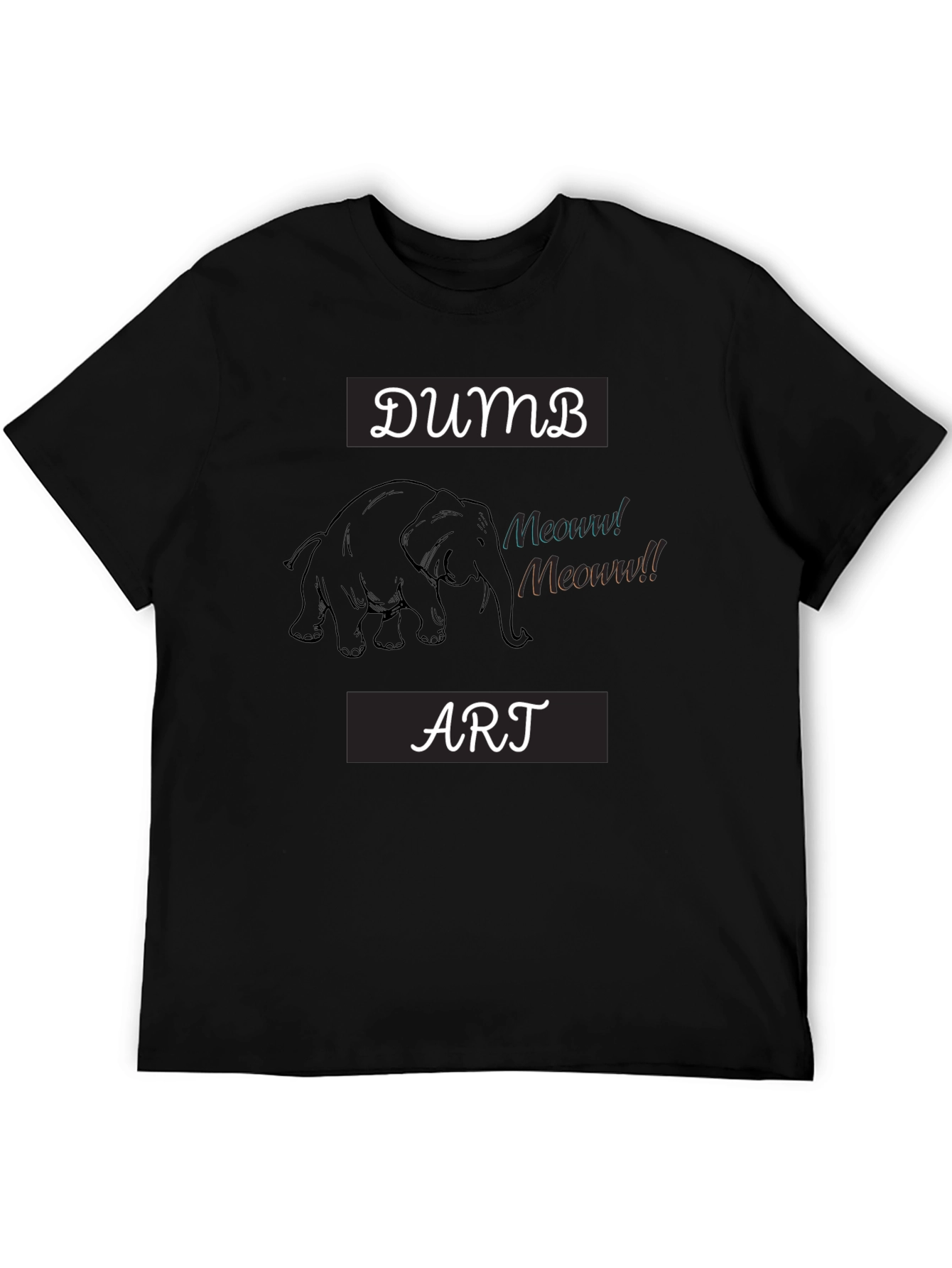 Dumb Art Elephant Graphic Tee