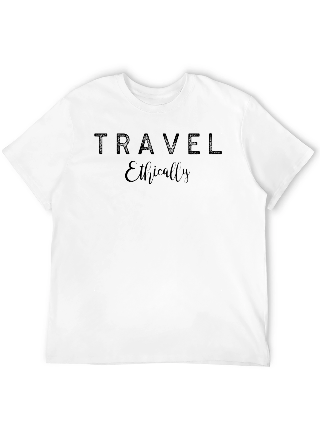 Travel Ethically Black Graphic Tee