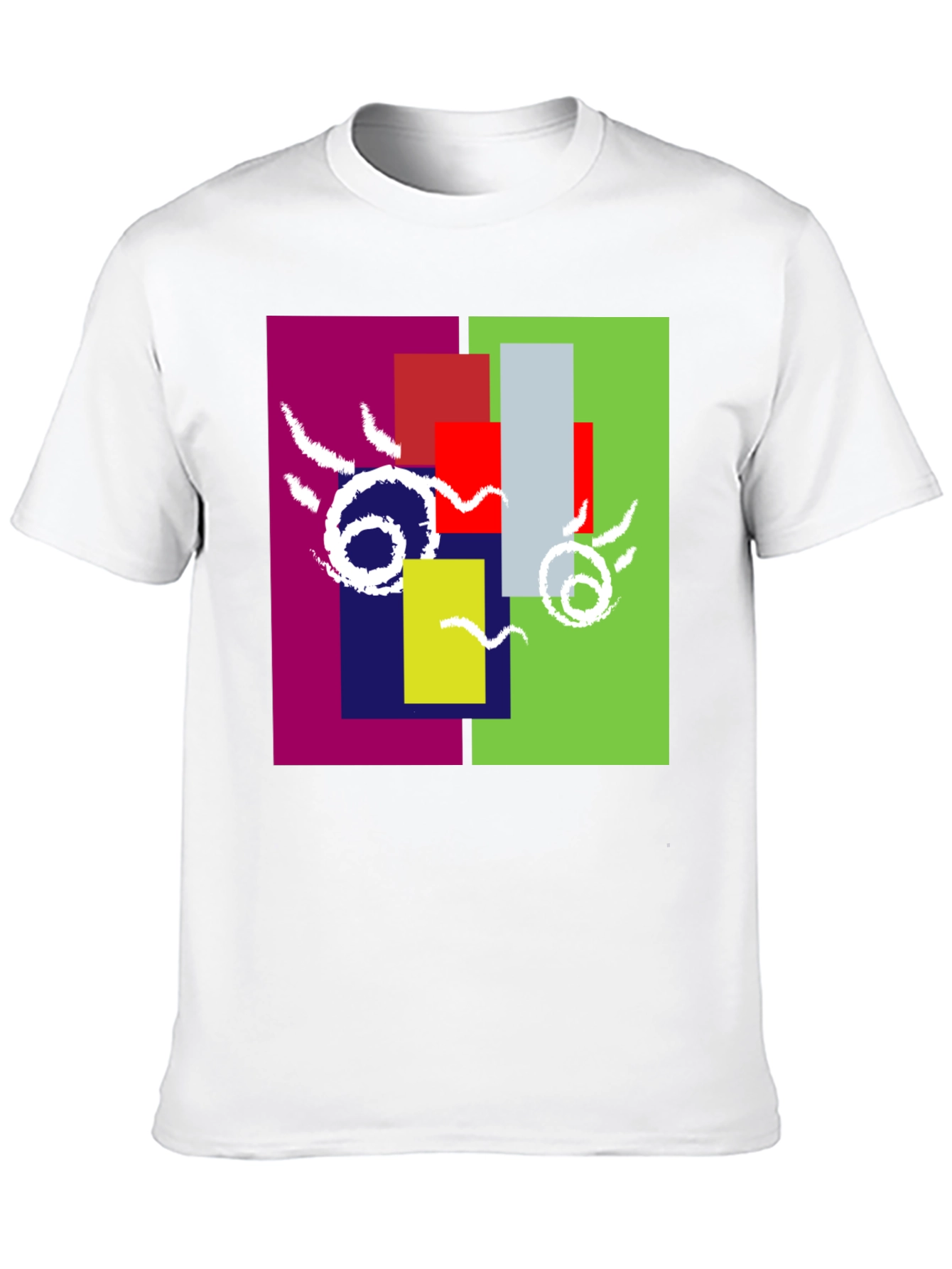 Abstract Geometric Graphic Tee - Unique Design